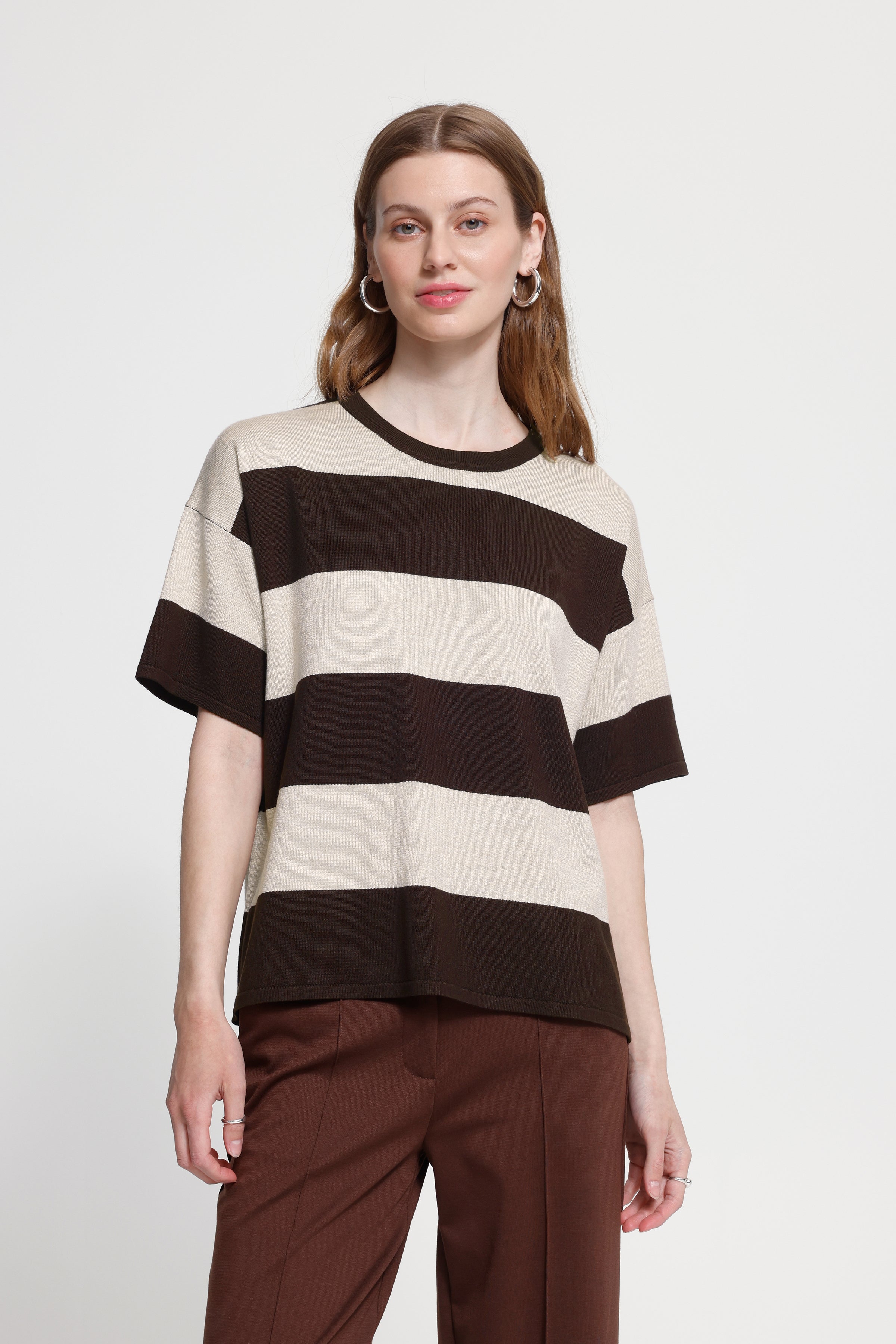 Ichi - Ihluls Loose Pullover Chocolate