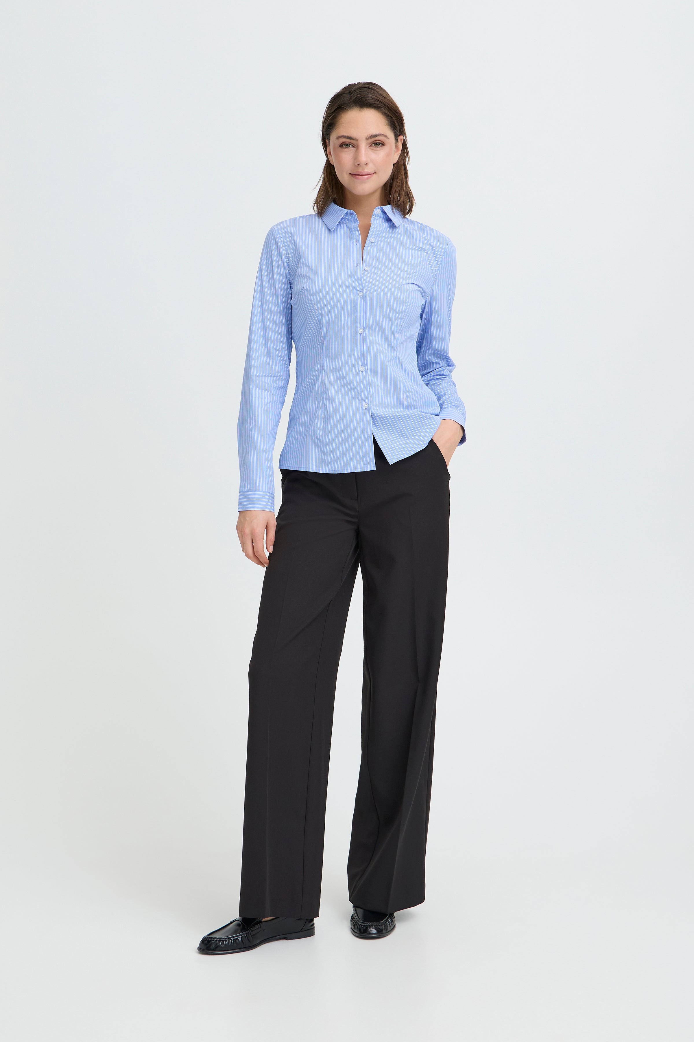 Ichi - IHDima Skjorte i lyseblå