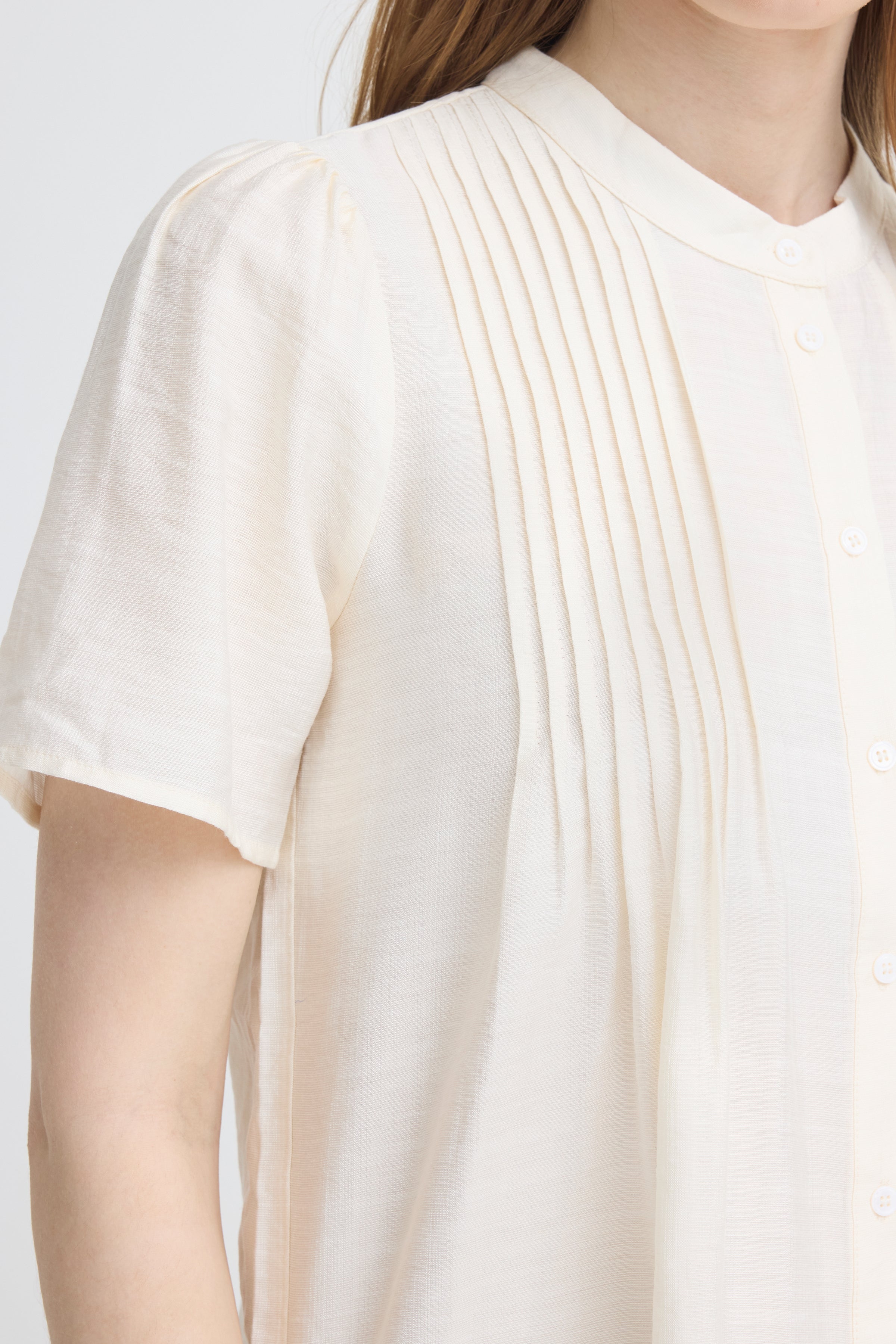 Ichi - IHWilma SH2 Skjorte i Creme