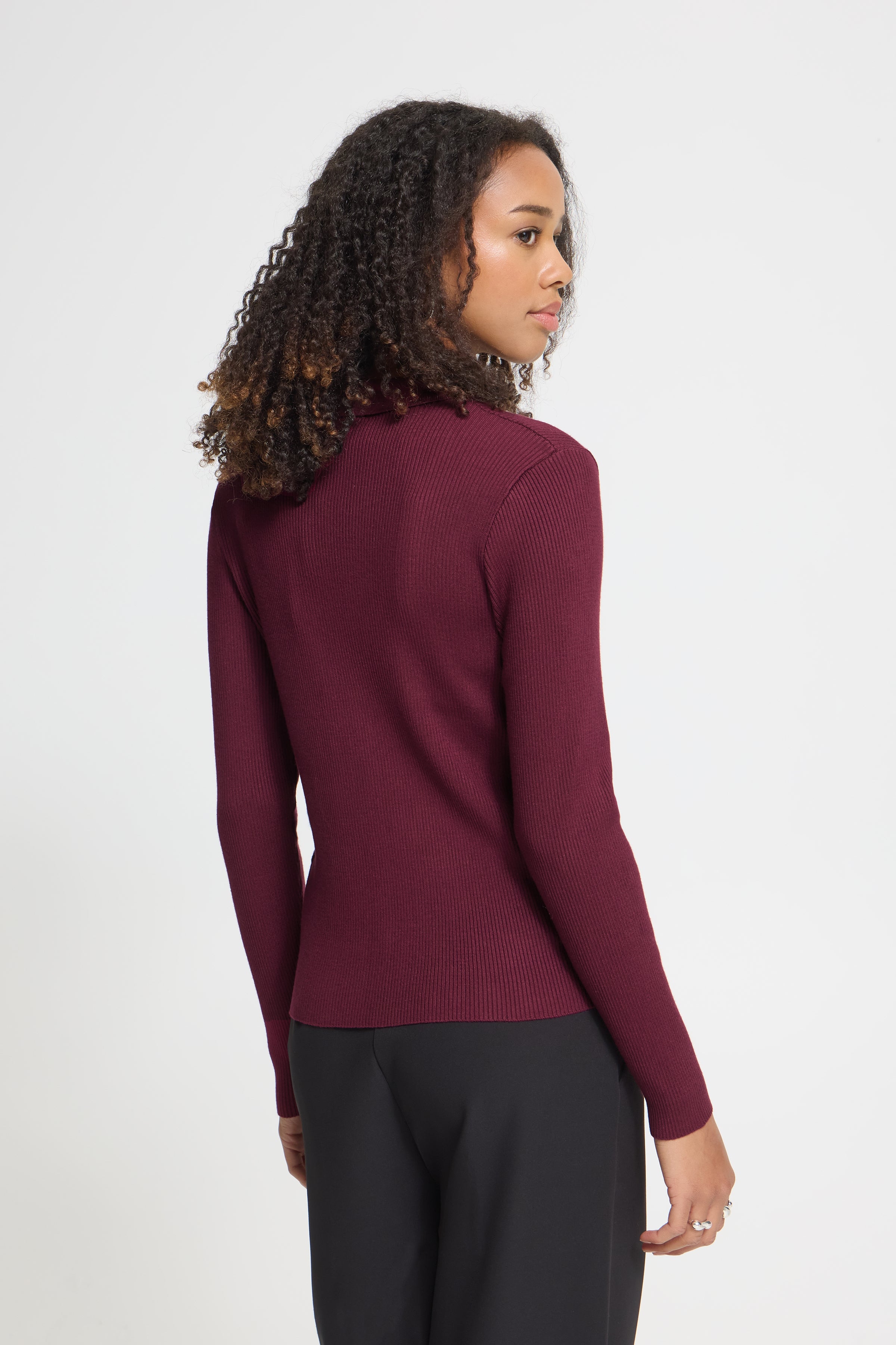 Ichi - Ihluls Rib Polo Cardigan