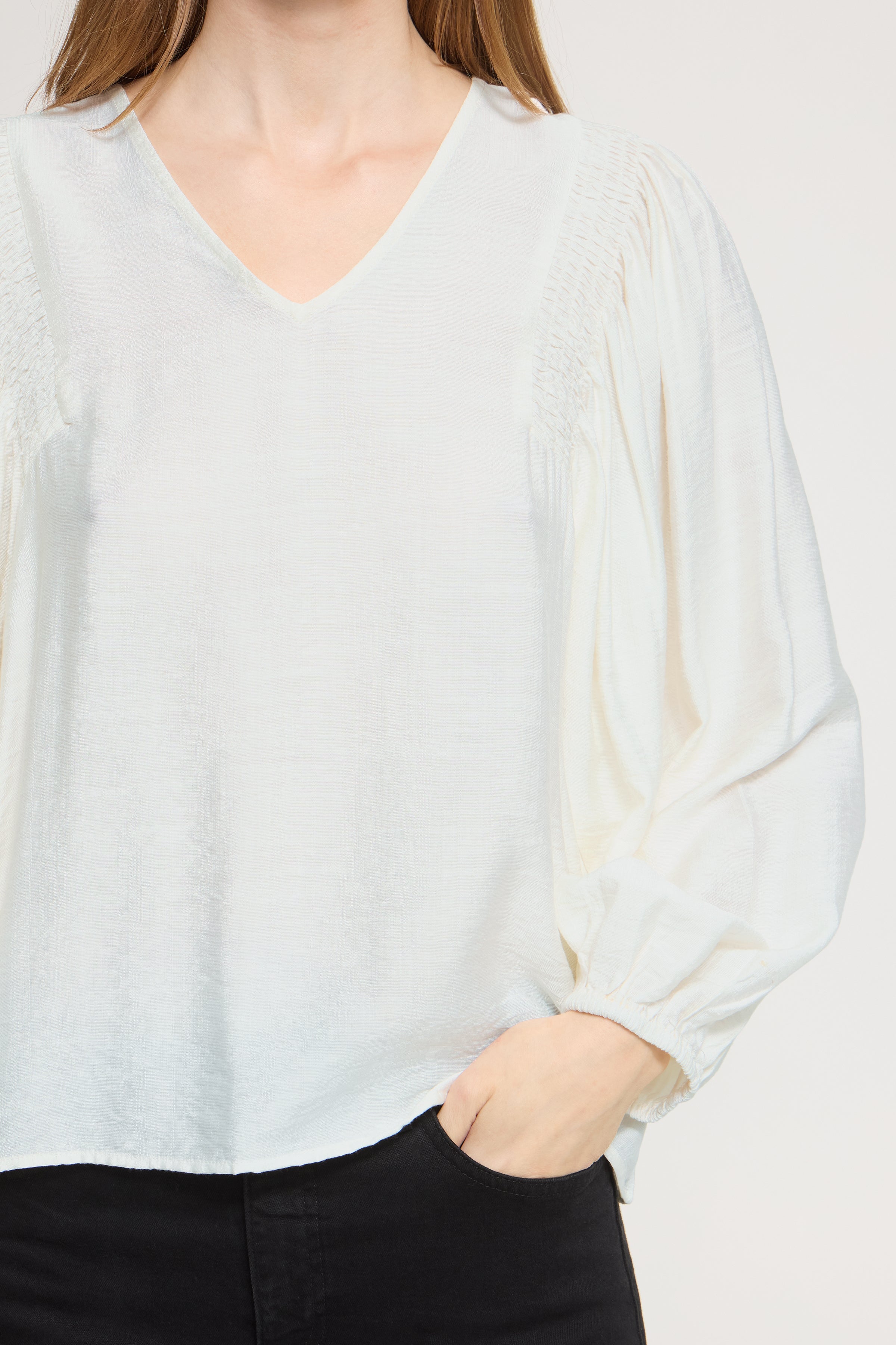 Ichi - IHImelda LS Bluse Birch
