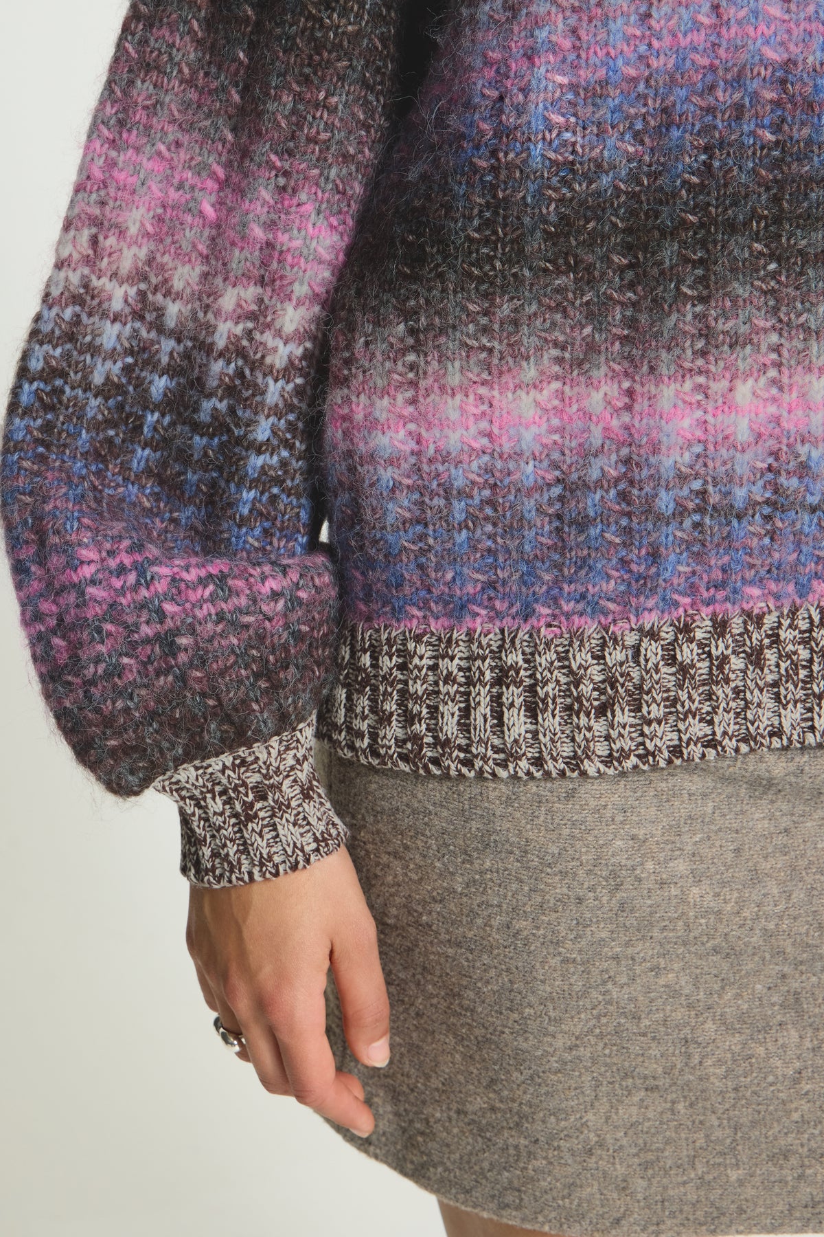 Ichi – IHDASUNTE LS Strik – PINK BLUE BROWN MIX