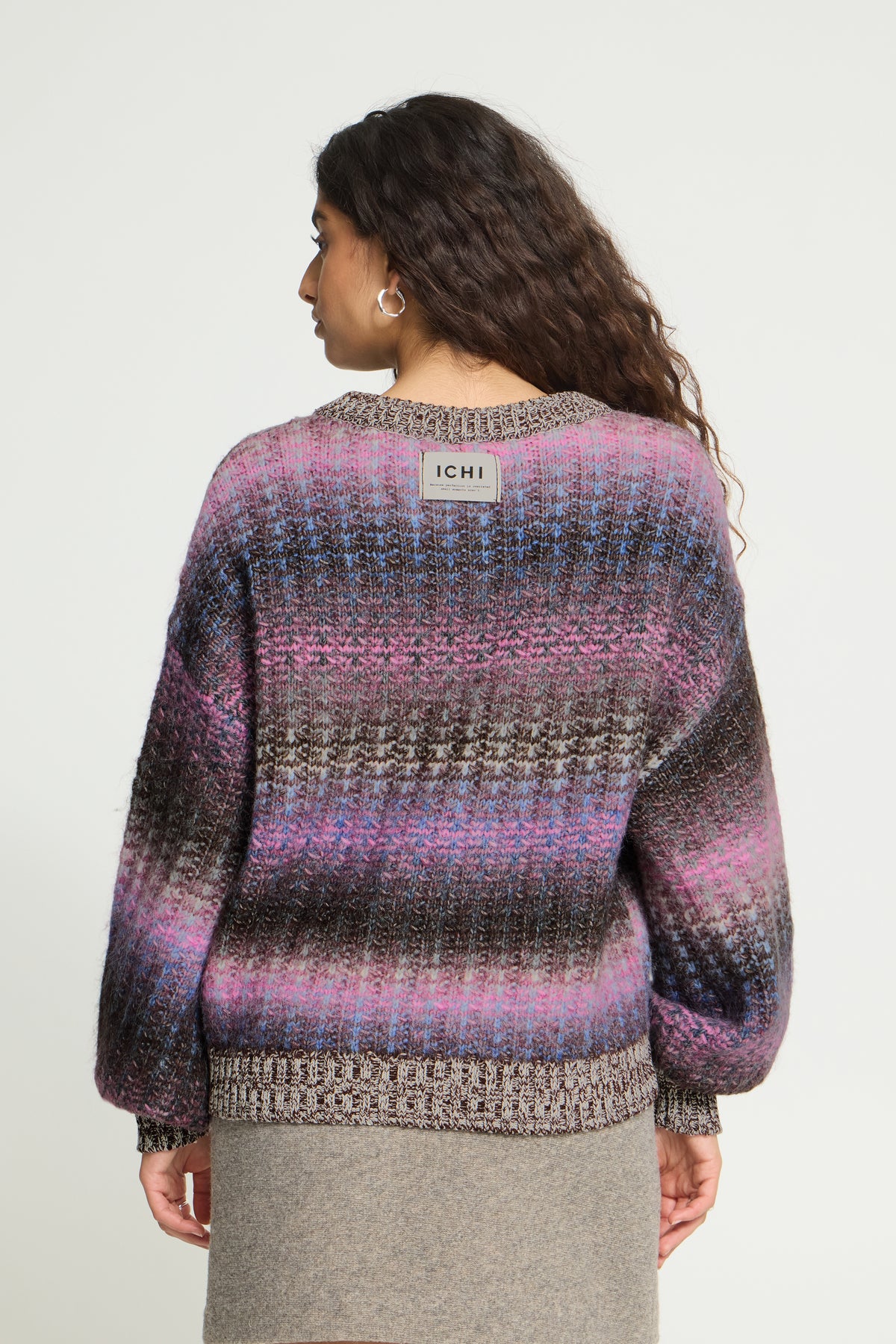 Ichi – IHDASUNTE LS Strik – PINK BLUE BROWN MIX