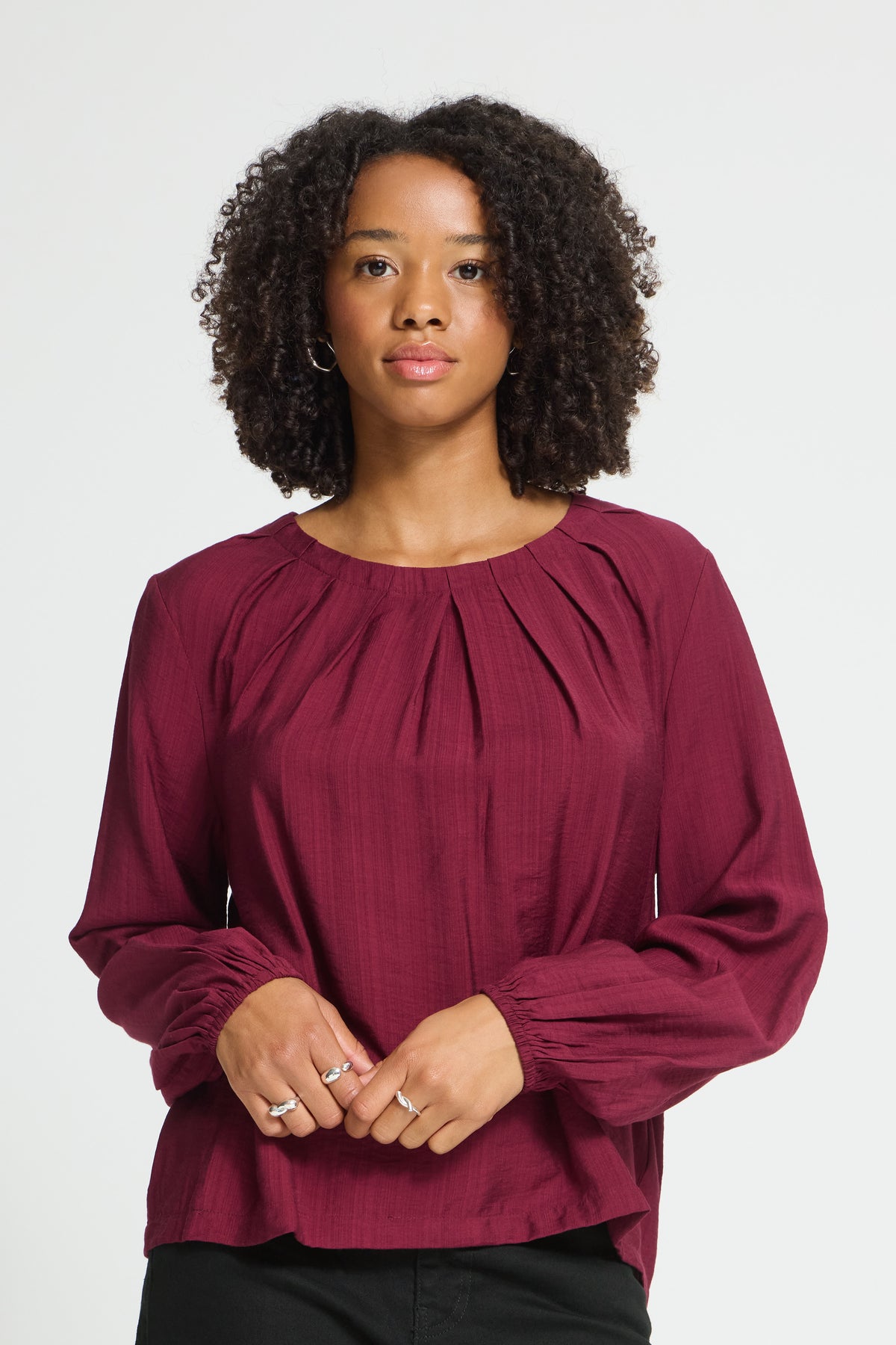 ICHI - IHImelda LS2 Blouse - Zinfandel