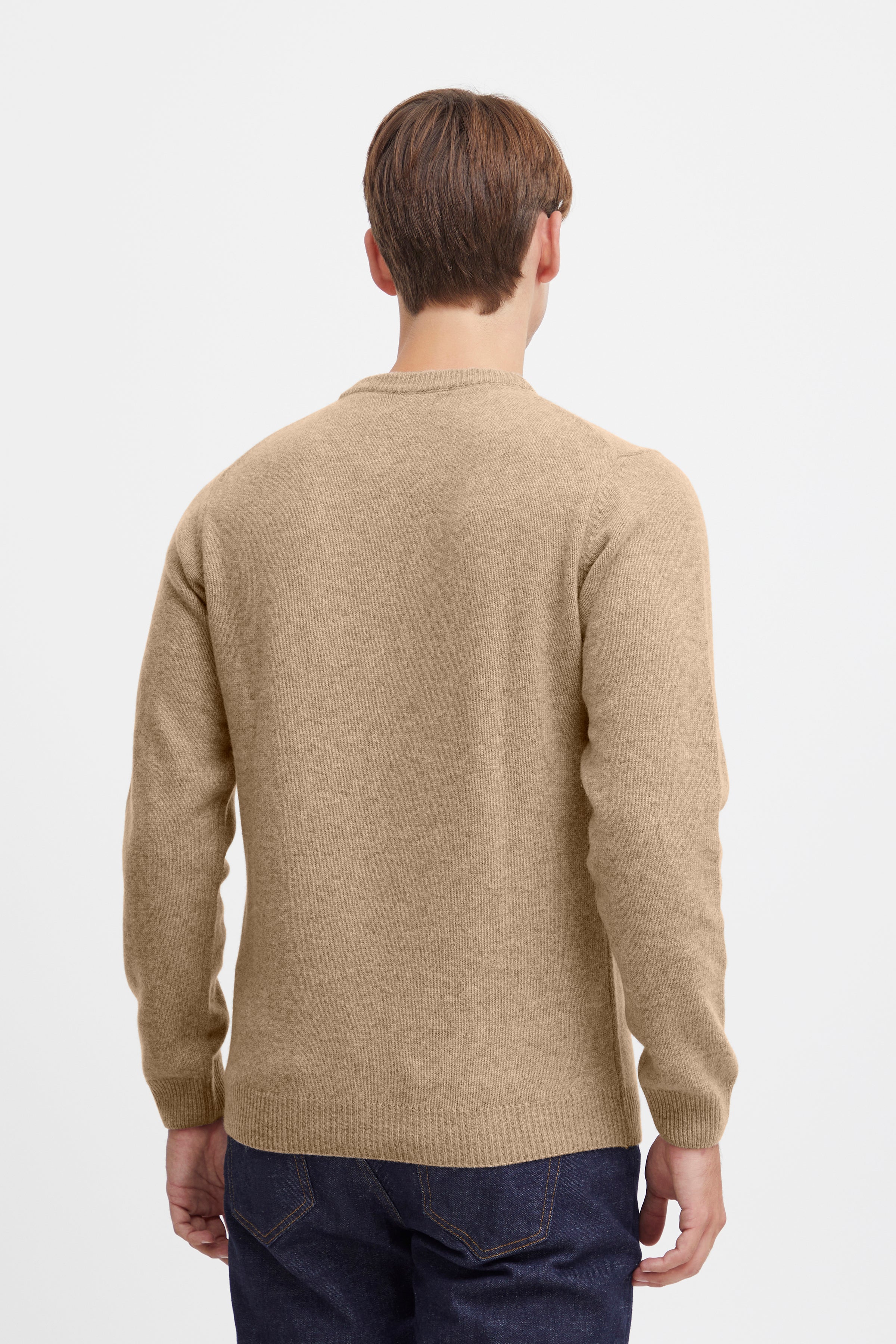 Casual Friday - CFKarl Uldstrik i Sand