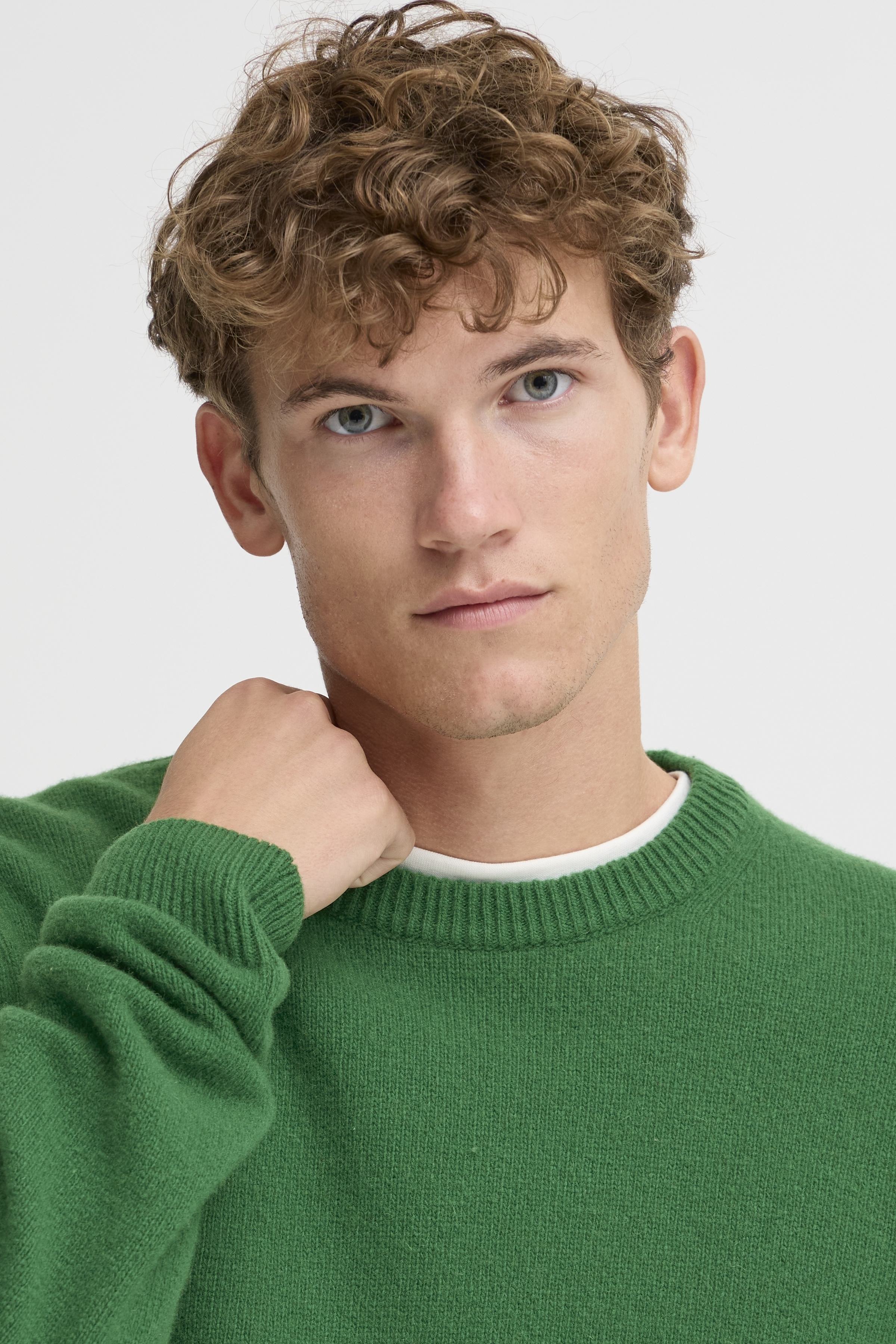 Casual Friday - CFKarl Lambswool Crew Neck Knit Fairway