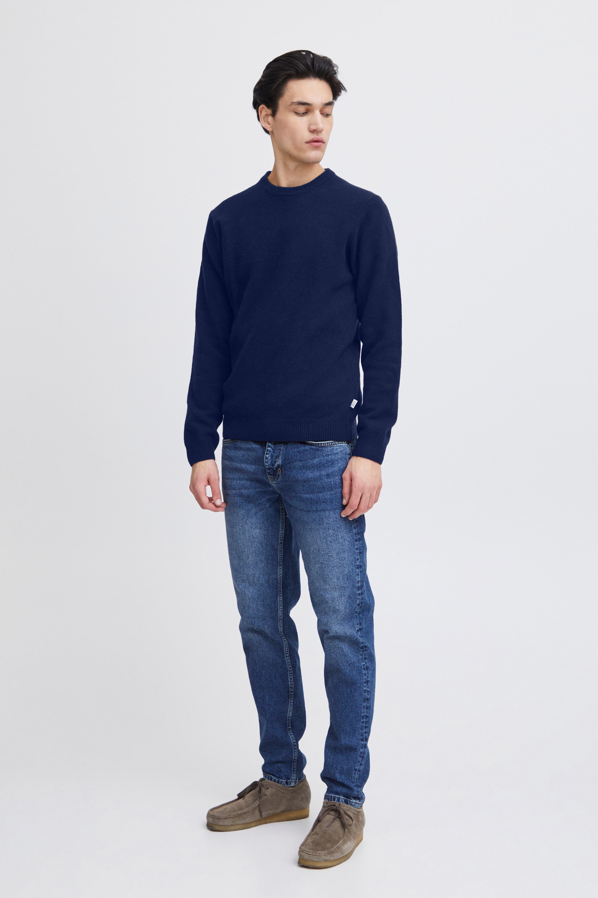 Casual Friday - CFKarl Uldstrik i Navy