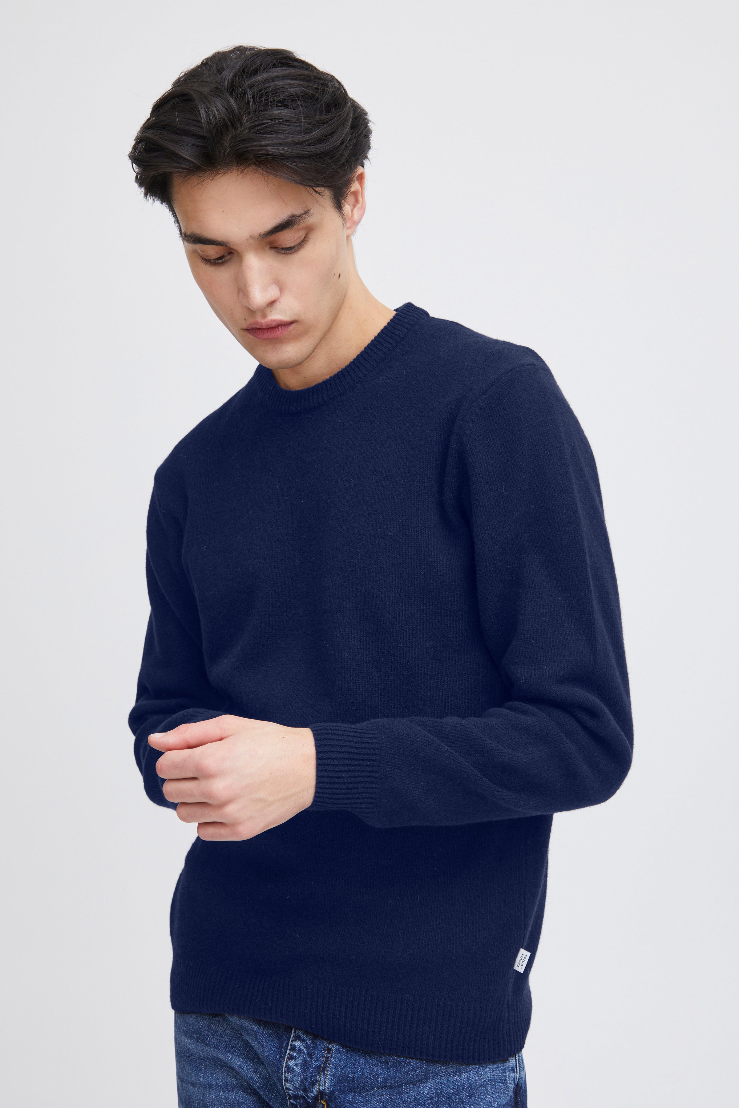 Casual Friday - CFKarl Uldstrik i Navy