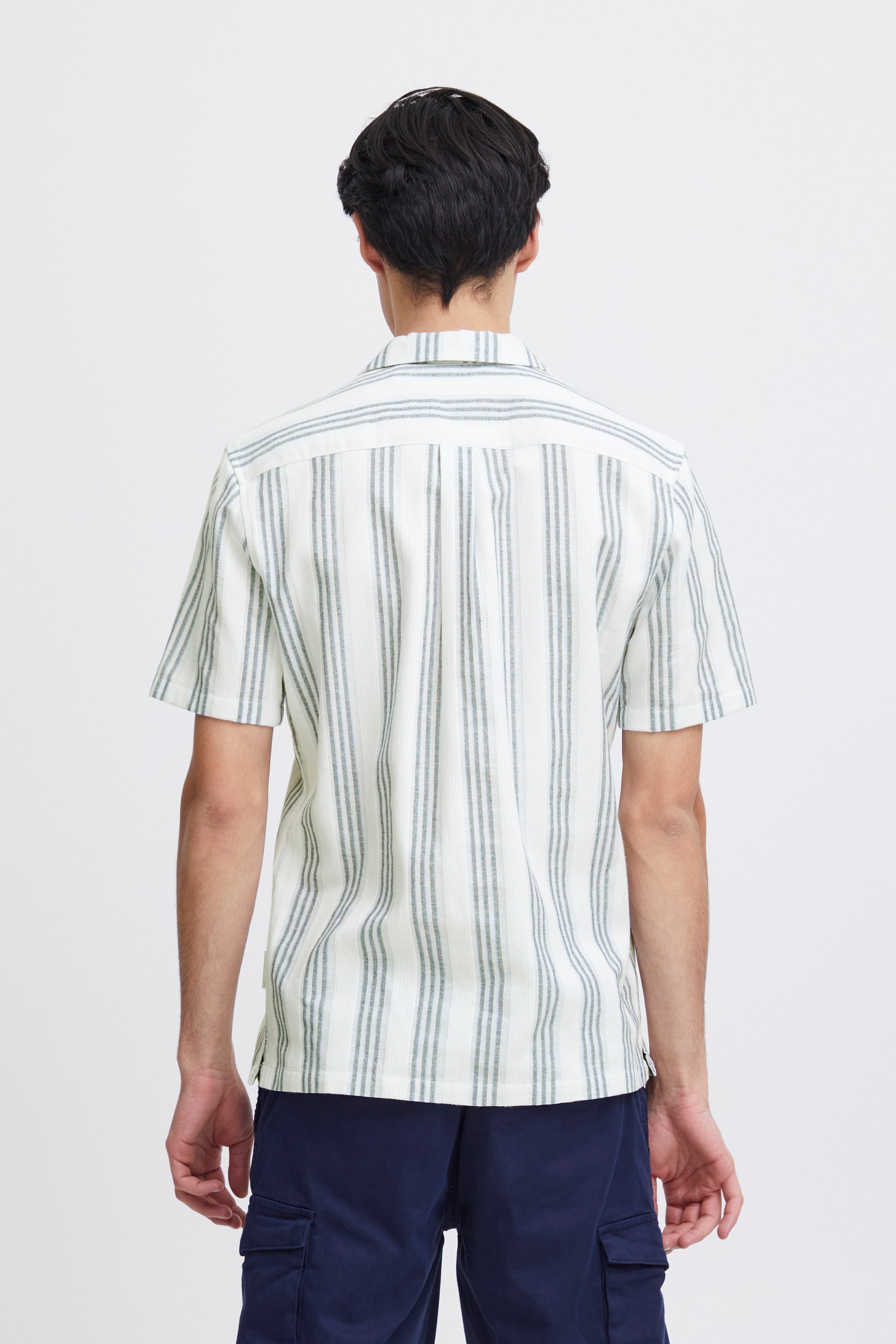 Casual Friday CFAnton Striped Skjorte – Kortærmet i Bomuld