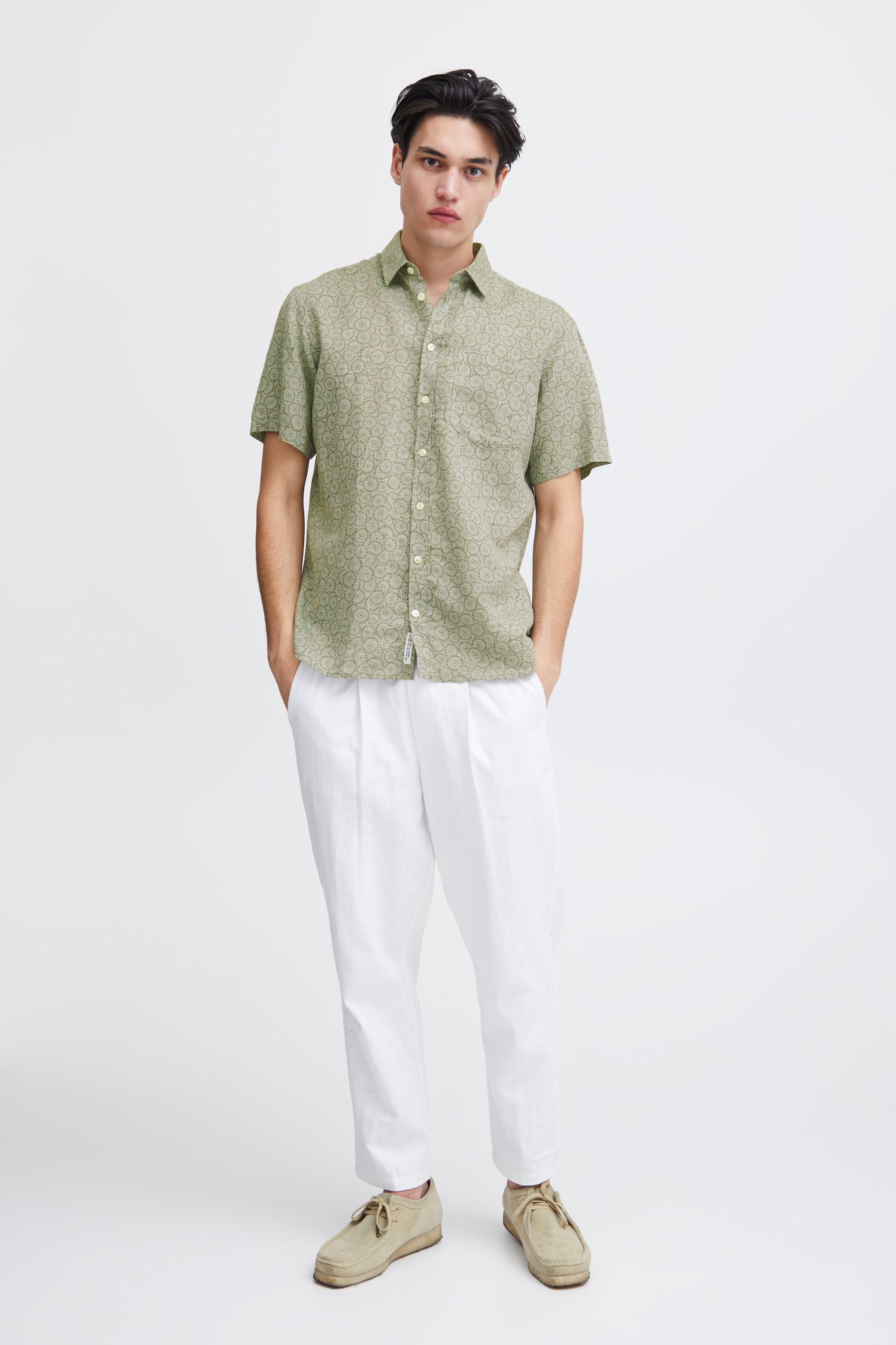 Casual Friday CFAlvin Oxford Skjorte – Kortærmet Blomstret