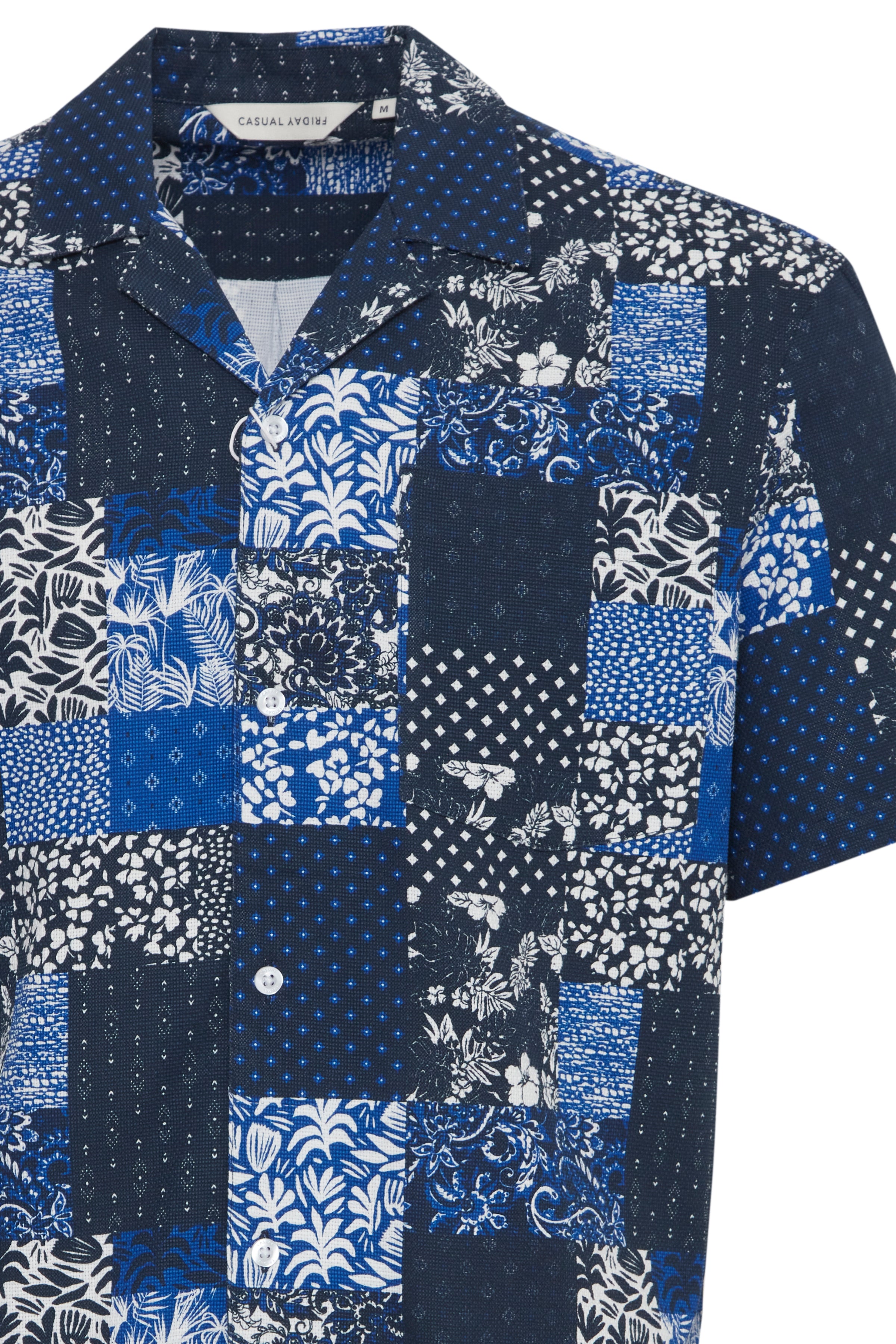 Casual Friday CFAlvin Patchwork Skjorte – Kortærmet Print