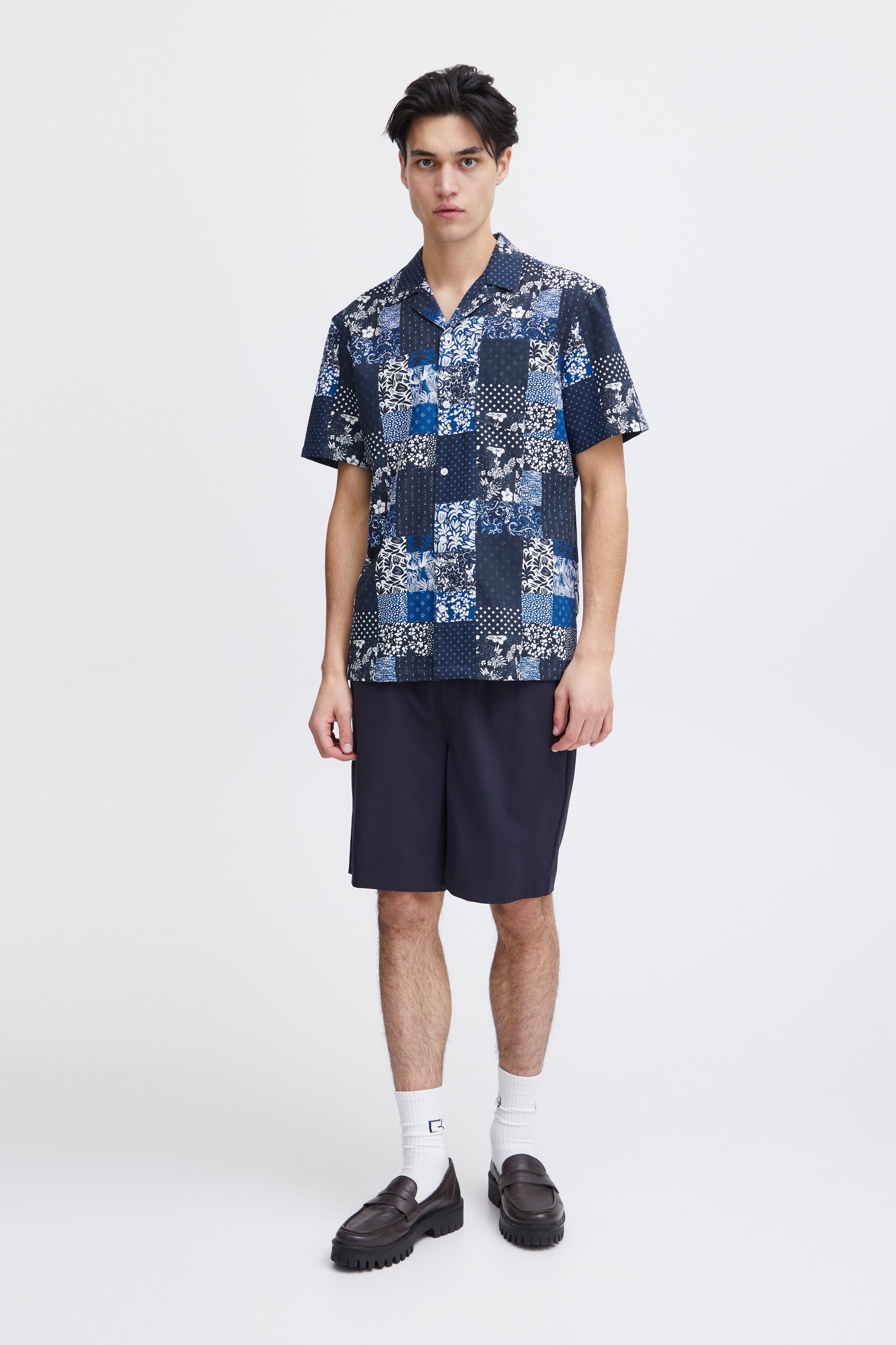 Casual Friday CFAlvin Patchwork Skjorte – Kortærmet Print