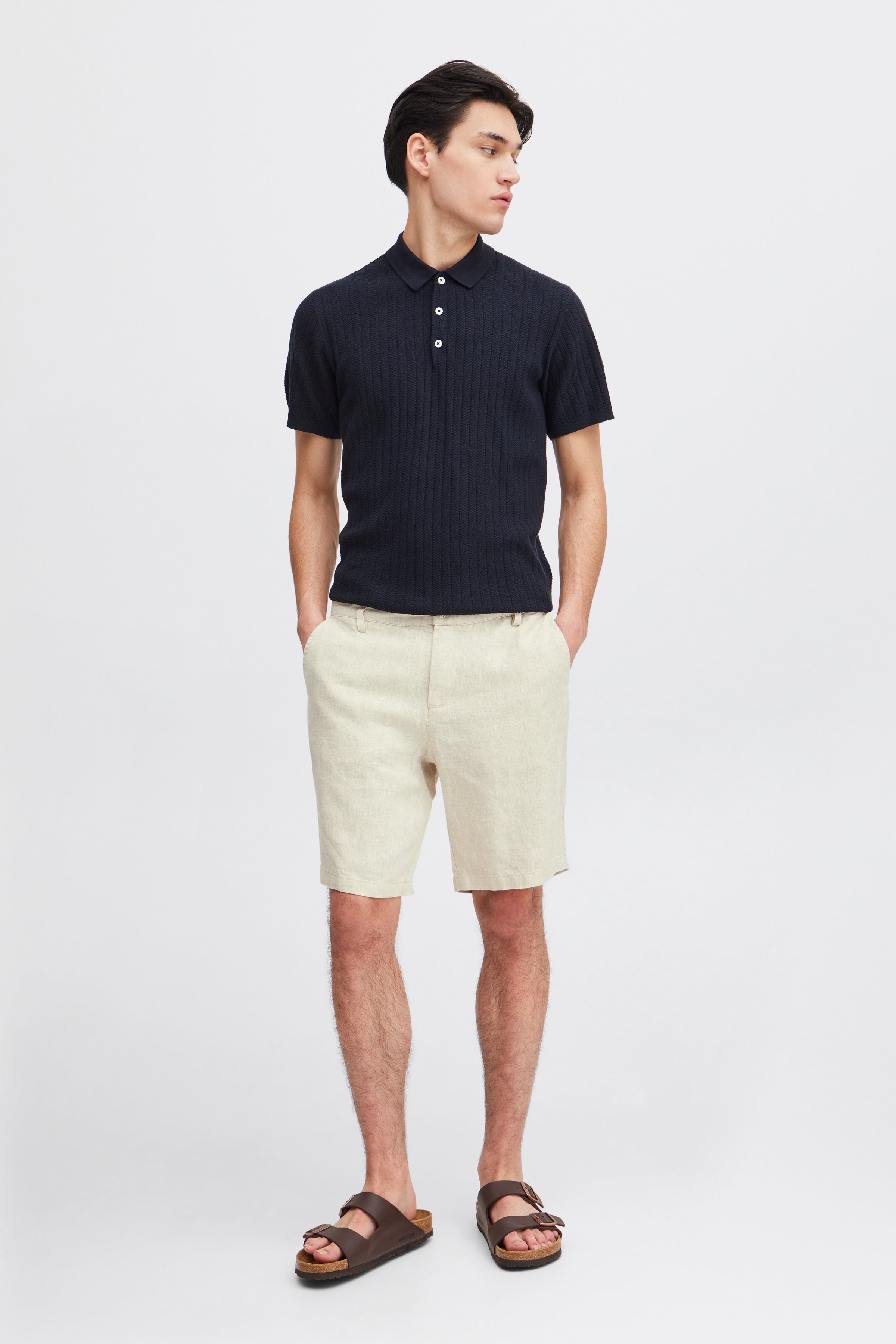 Casual Friday CFPandrup Linen Shorts – Sand