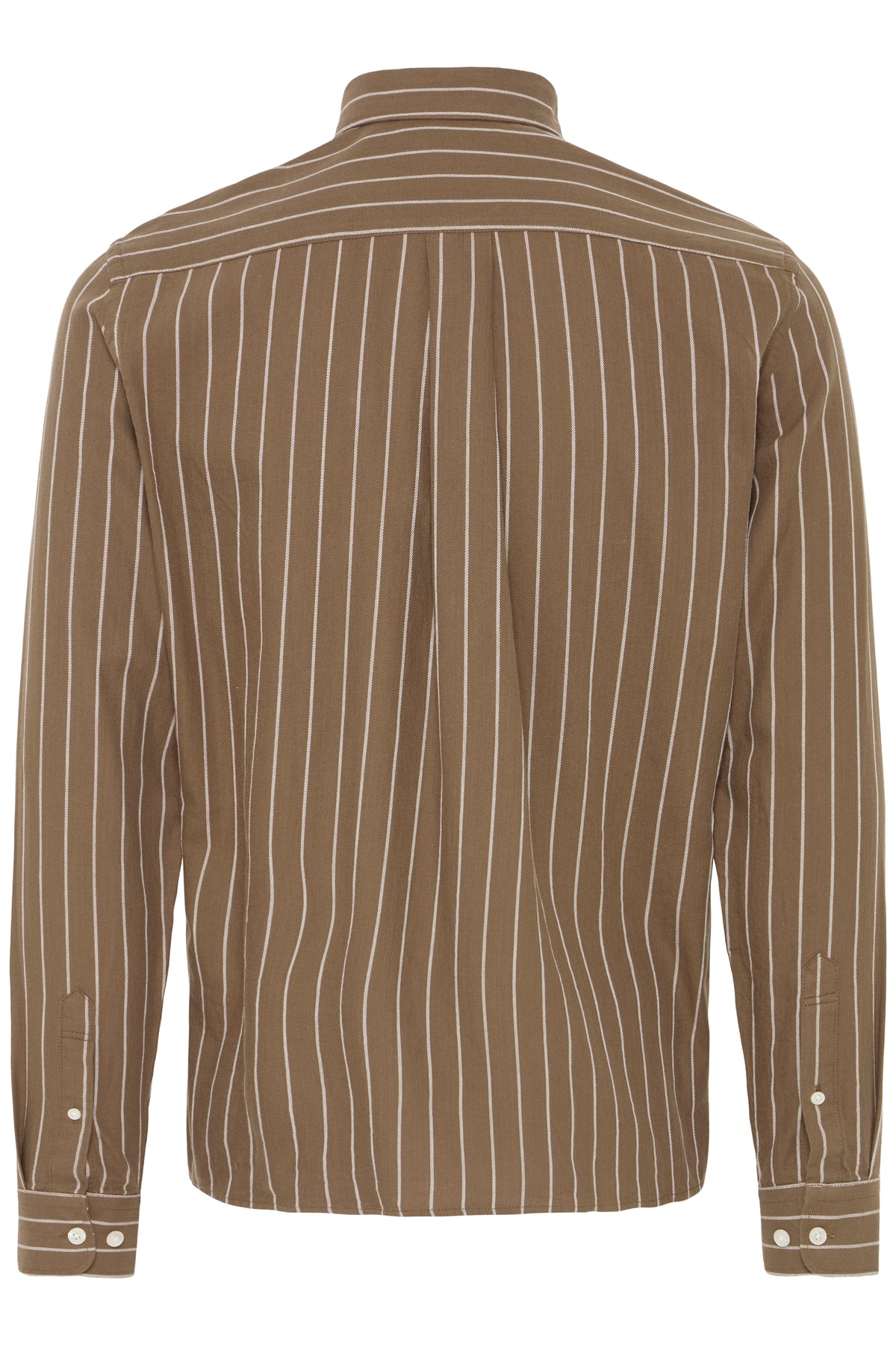 Casual Friday - CFANTON LS BD Striped Shirt Chocolate Chip