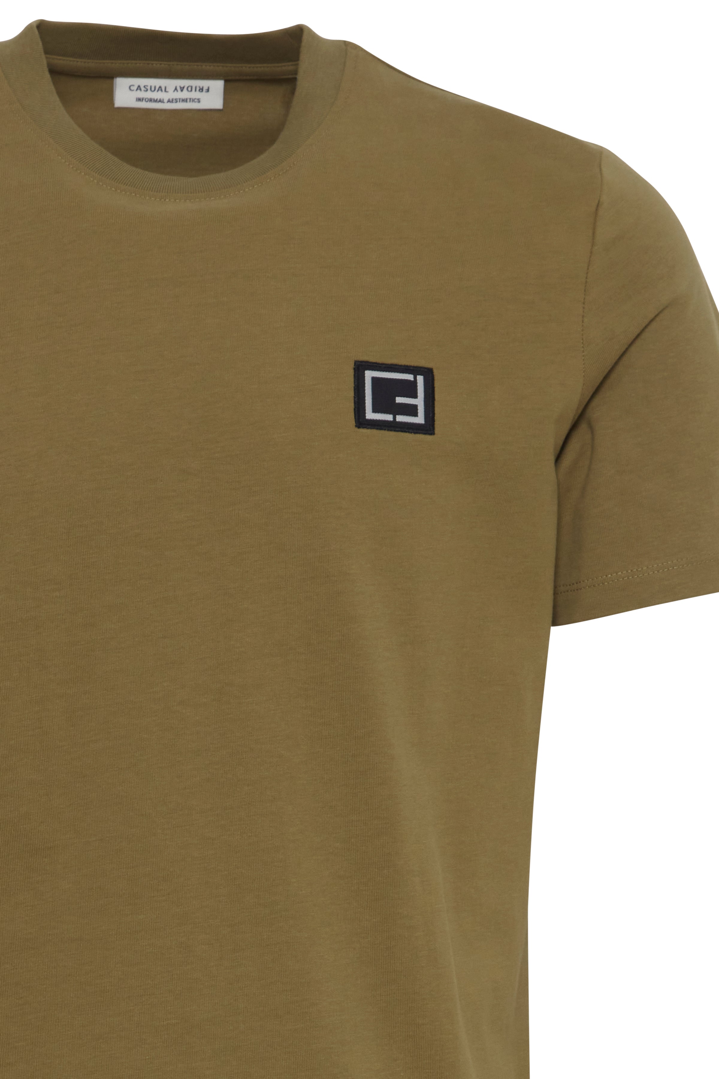 Casual Friday - CFThor Badge tee, olive