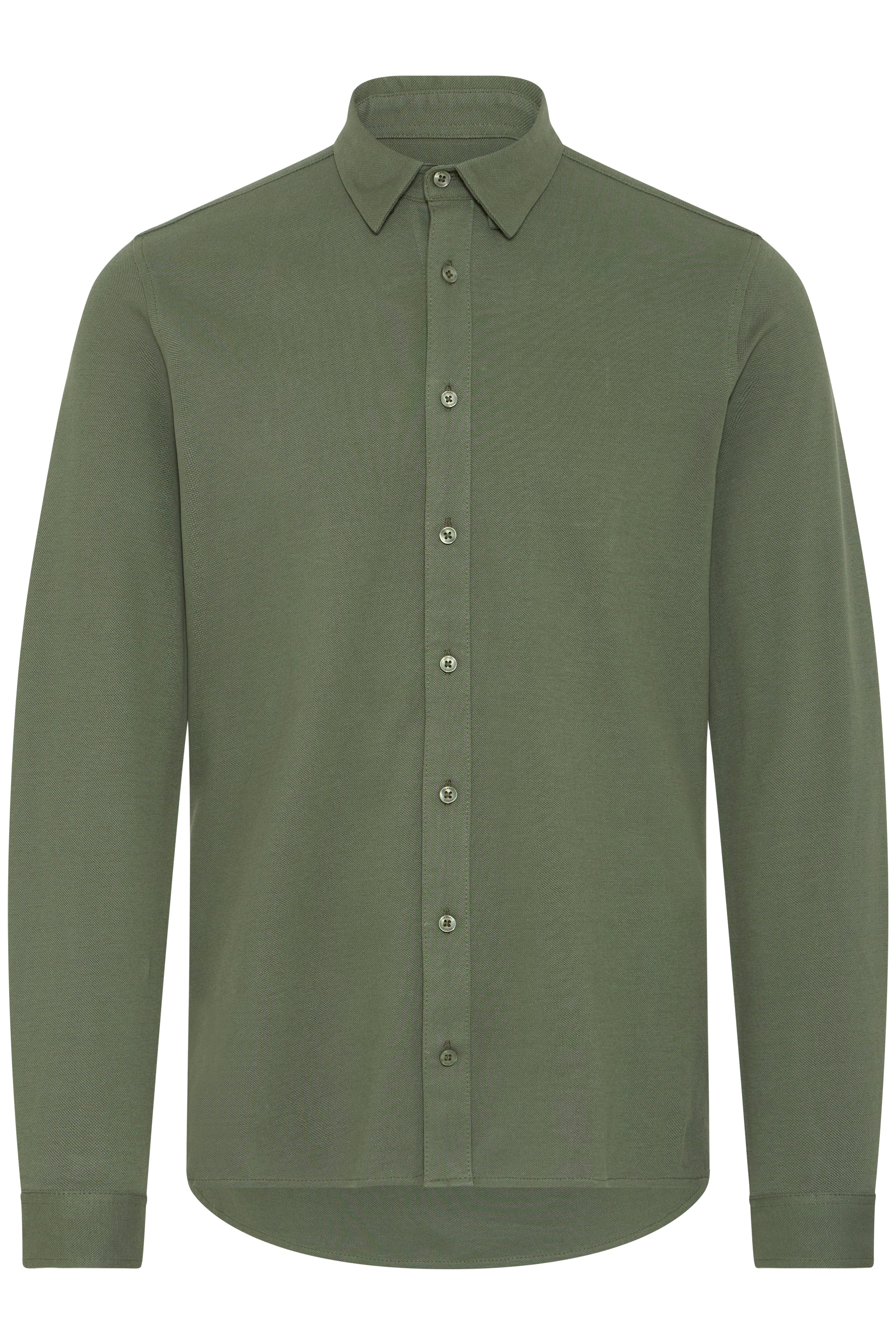 Casual Friday - CFArthur LS Skjorte i Beetle Grøn