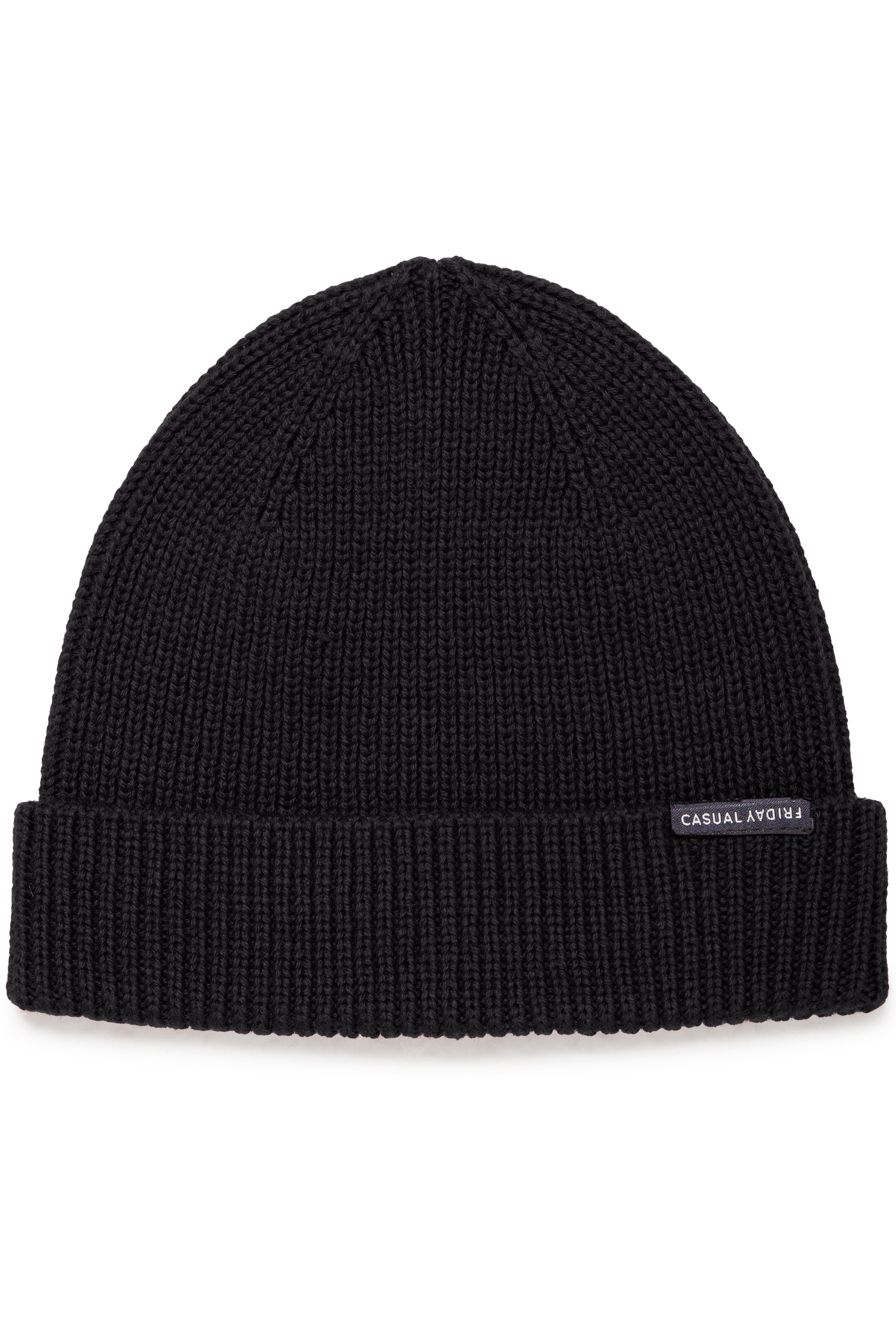 Casual Friday - CFAlkin Rib Beanie i Sort