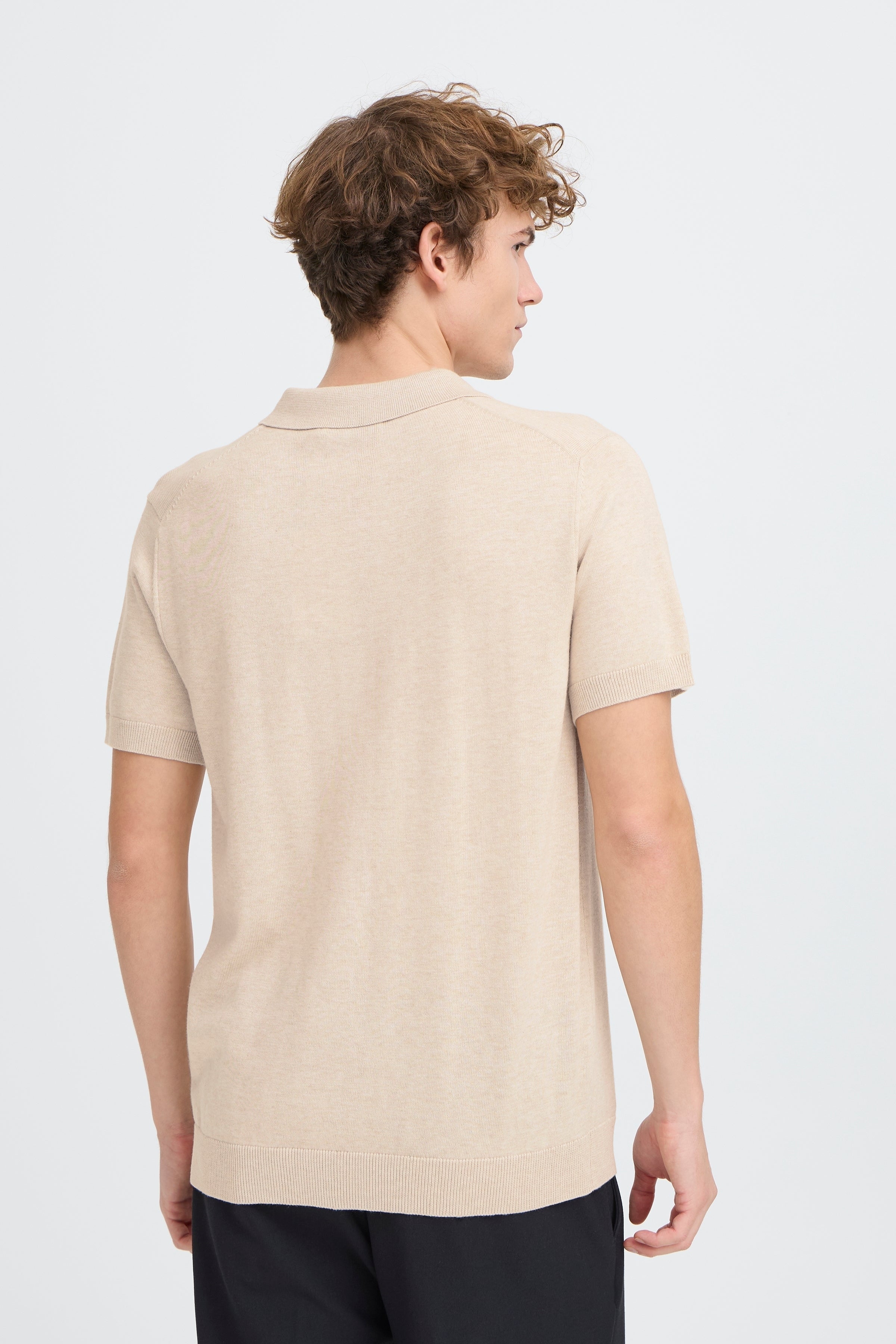 Casual Friday - CFBells strik polo, beige