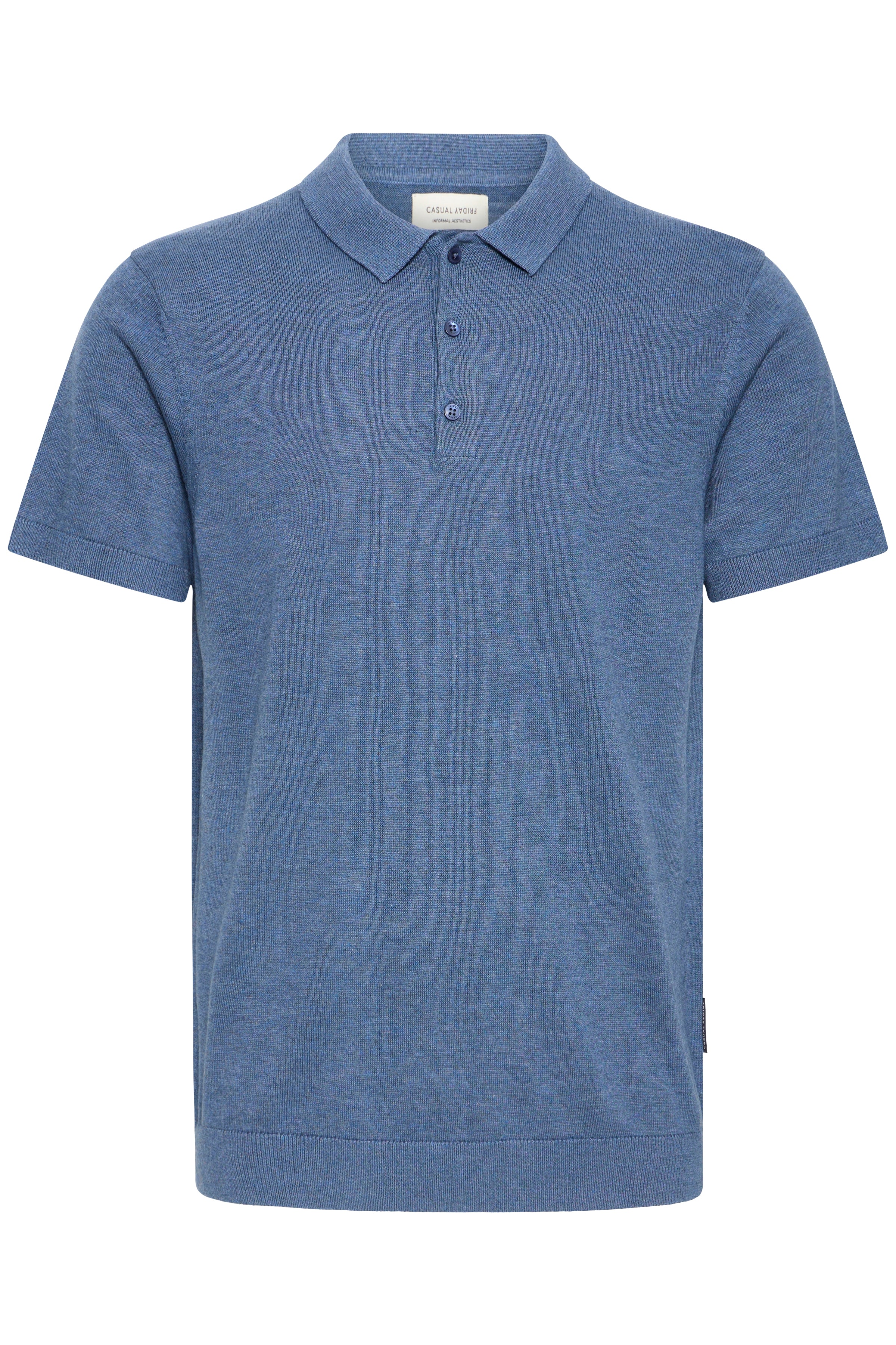 Casual Friday - CFBells strik polo, blå