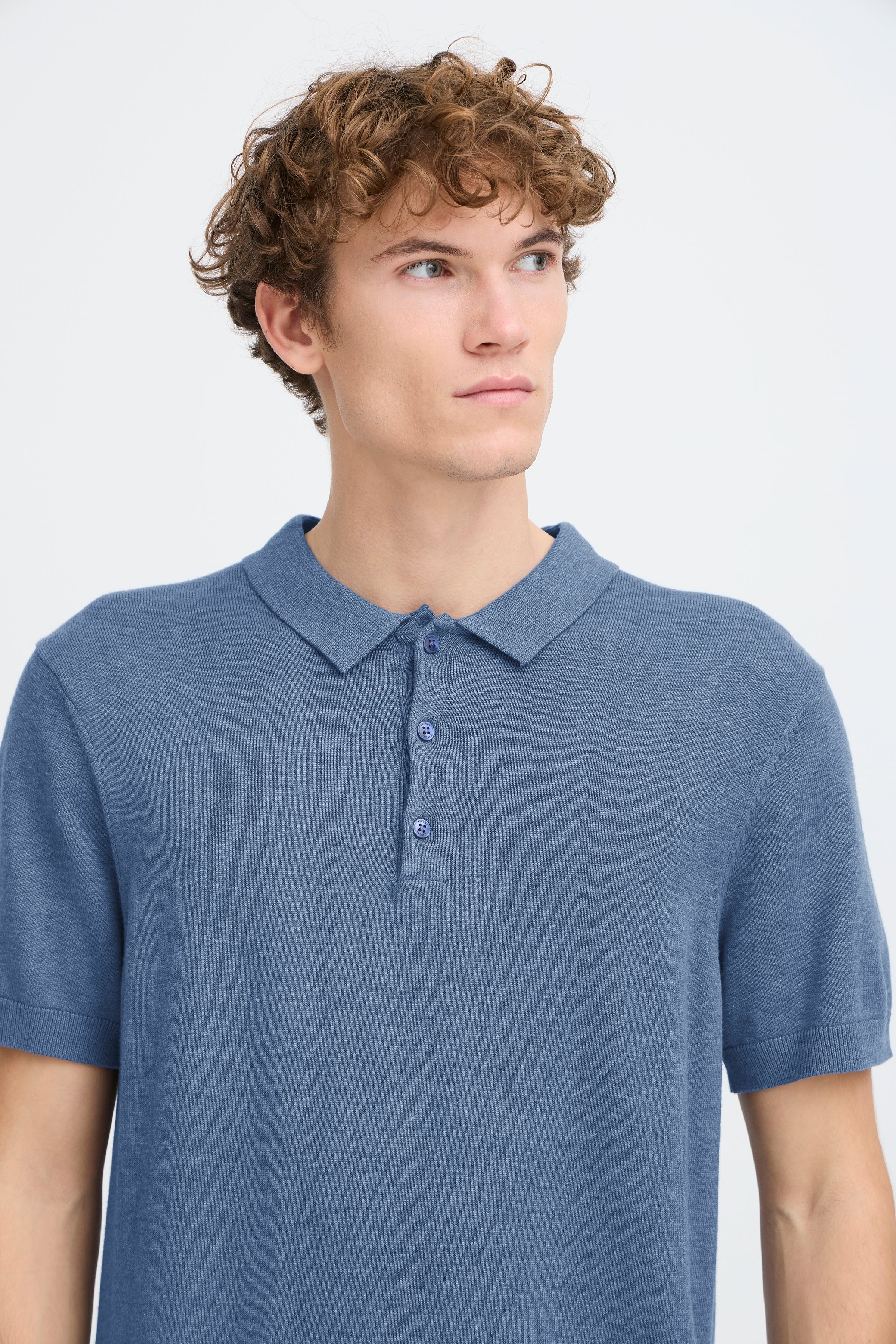 Casual Friday - CFBells strik polo, blå