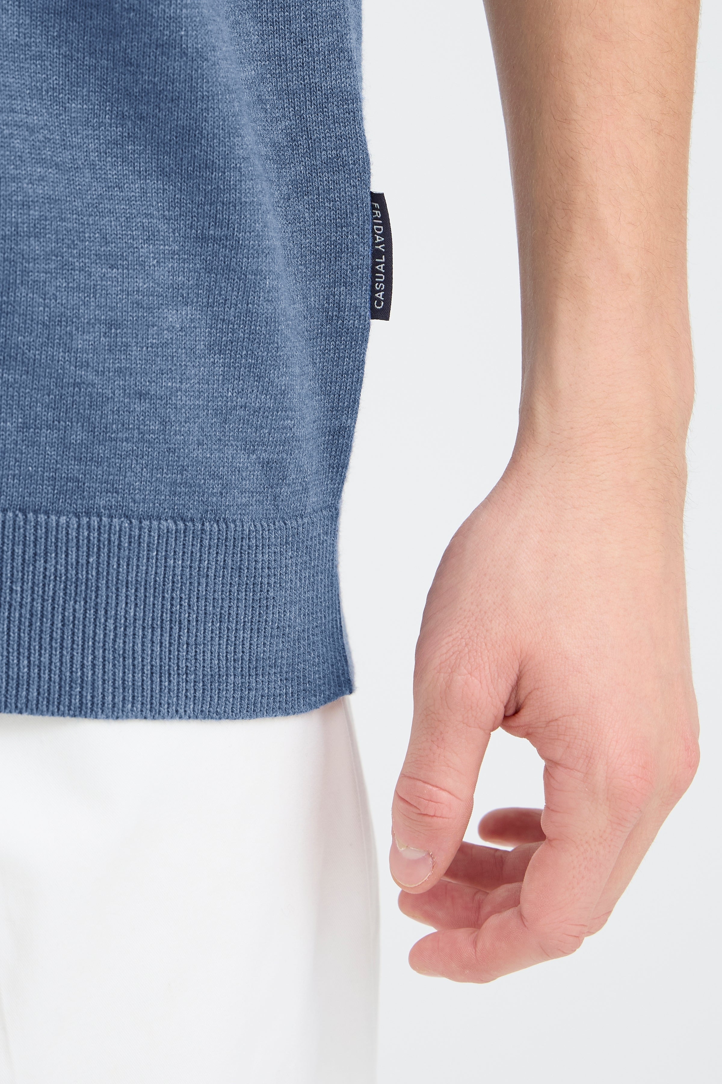 Casual Friday - CFBells strik polo, blå