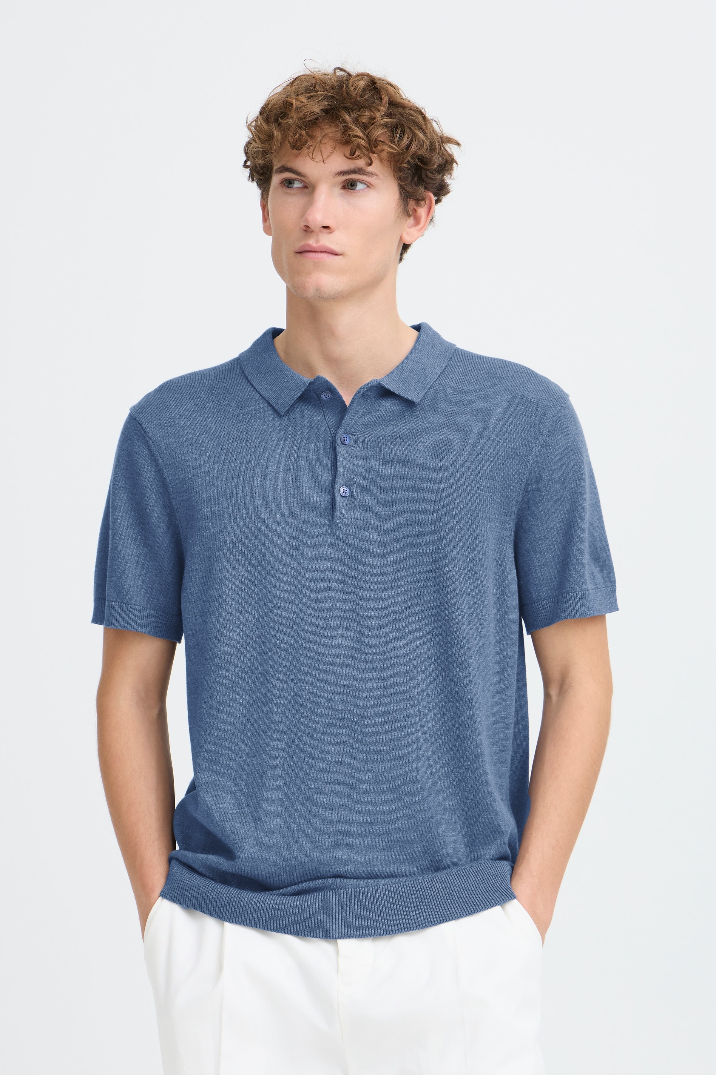 Casual Friday - CFBells strik polo, blå