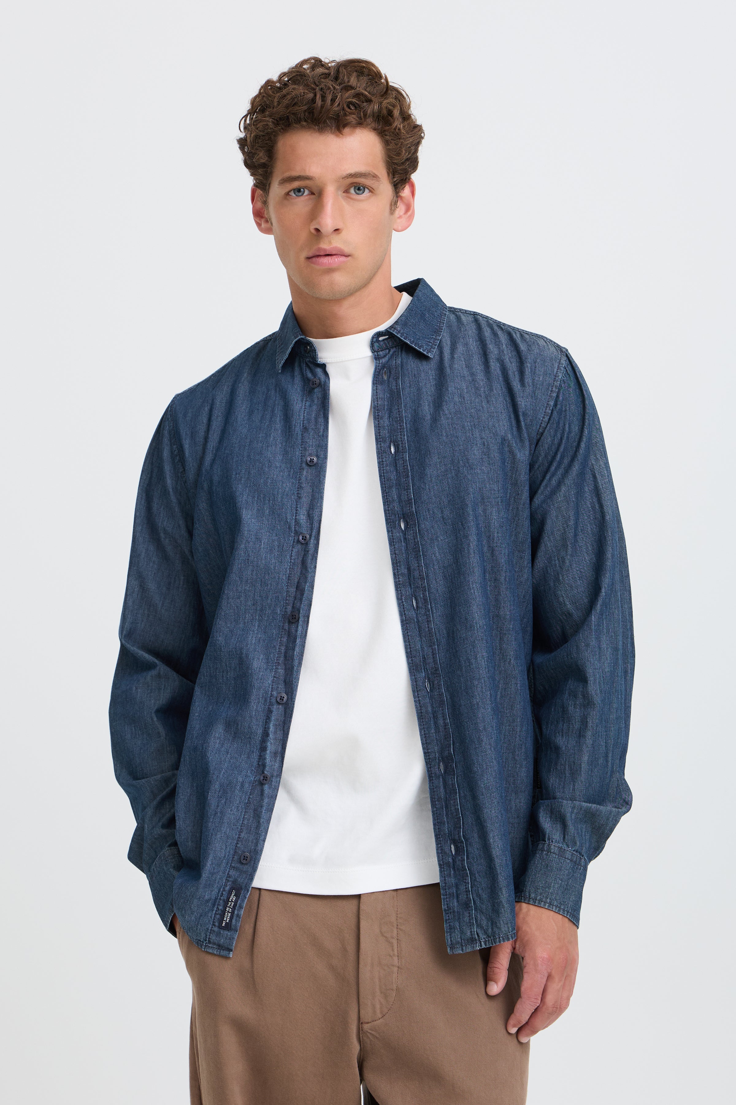 Casual Friday - CFJoshua Denimskjorte Blå