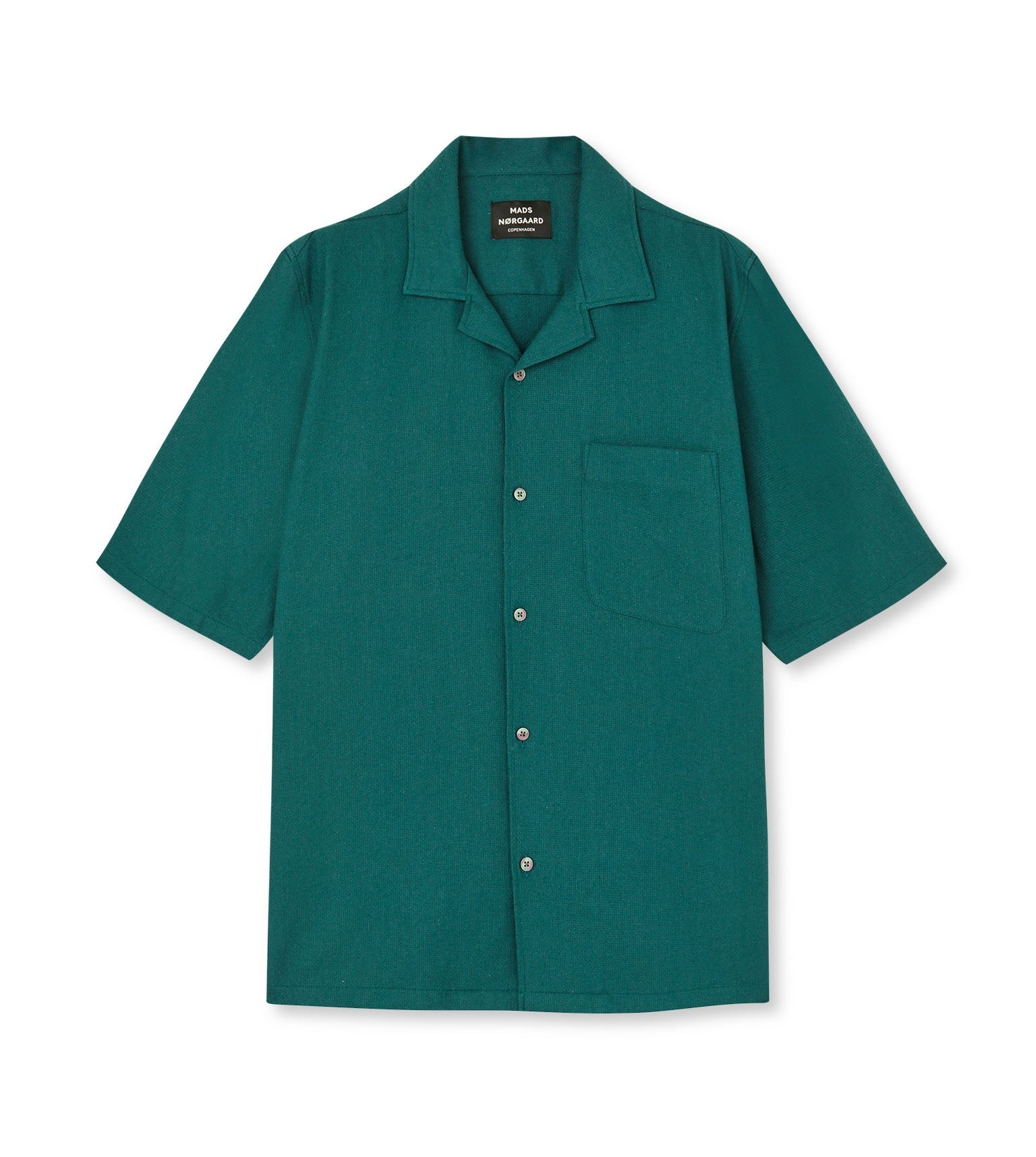 Mads Nørgaard - Texture Kenji Shirt SS Deep Sea