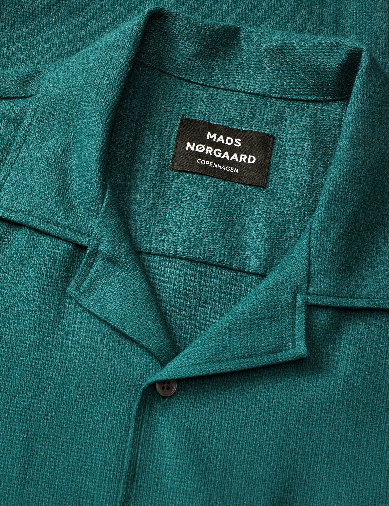 Mads Nørgaard - Texture Kenji Shirt SS Deep Sea