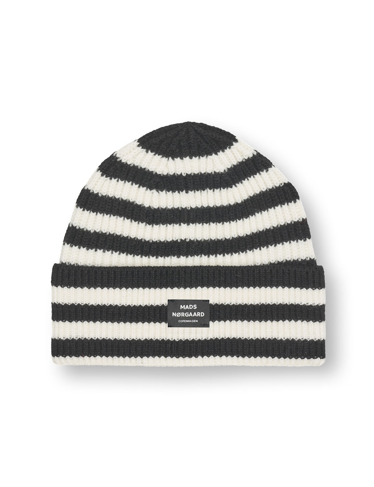 Mads Nørgaard - One Wool Bran Beanie Black/White