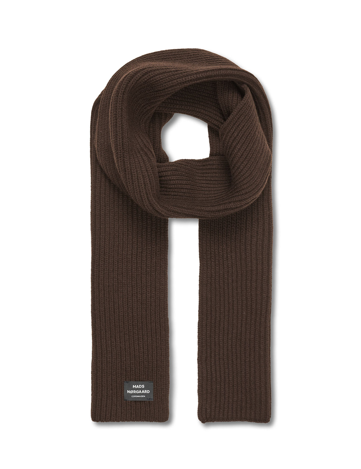 Mads Nørgaard - One Wool Basil Scarf Turkish Coffee