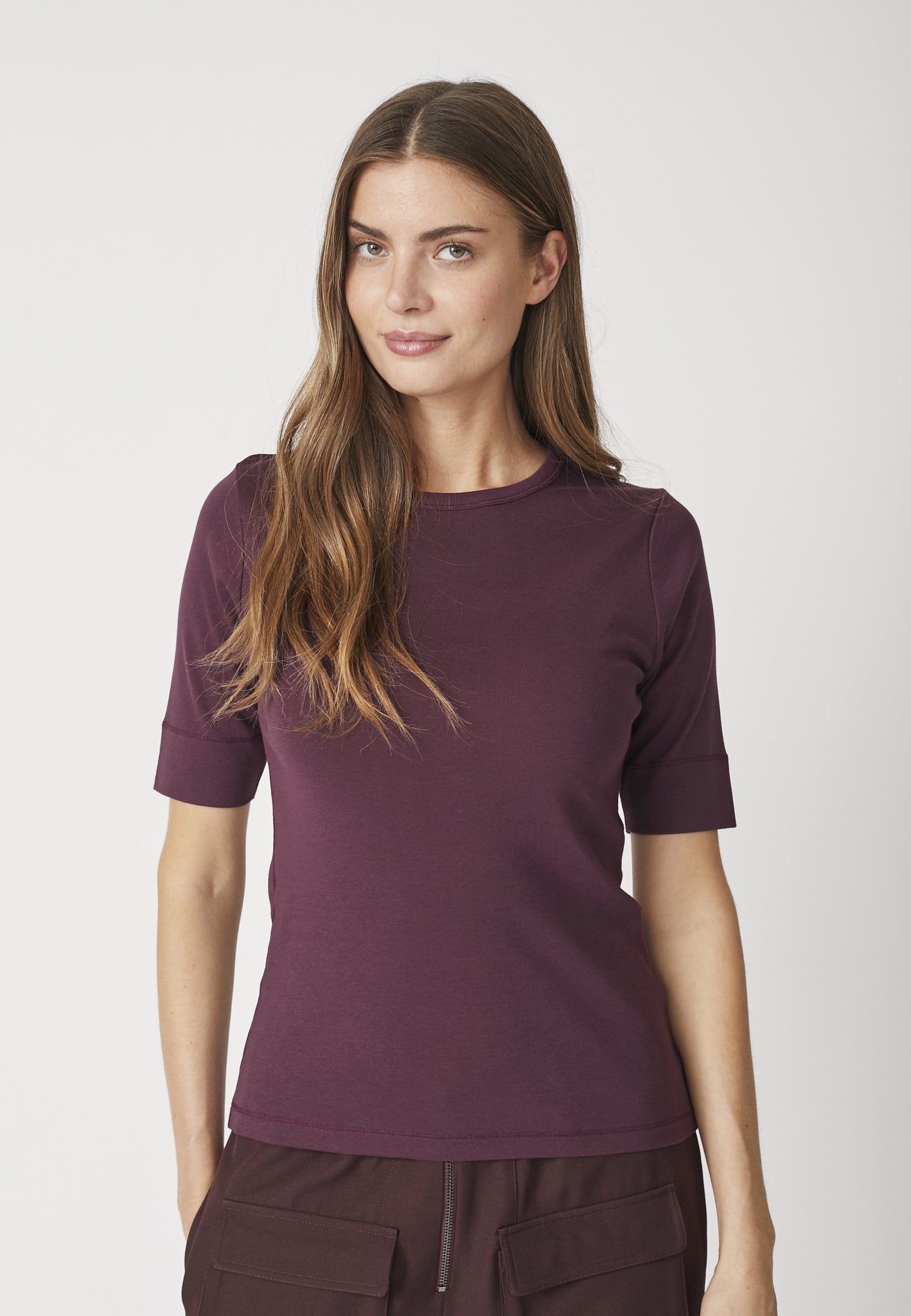 Co'Couture - GrannyCC Embroidery T-shirt, winered