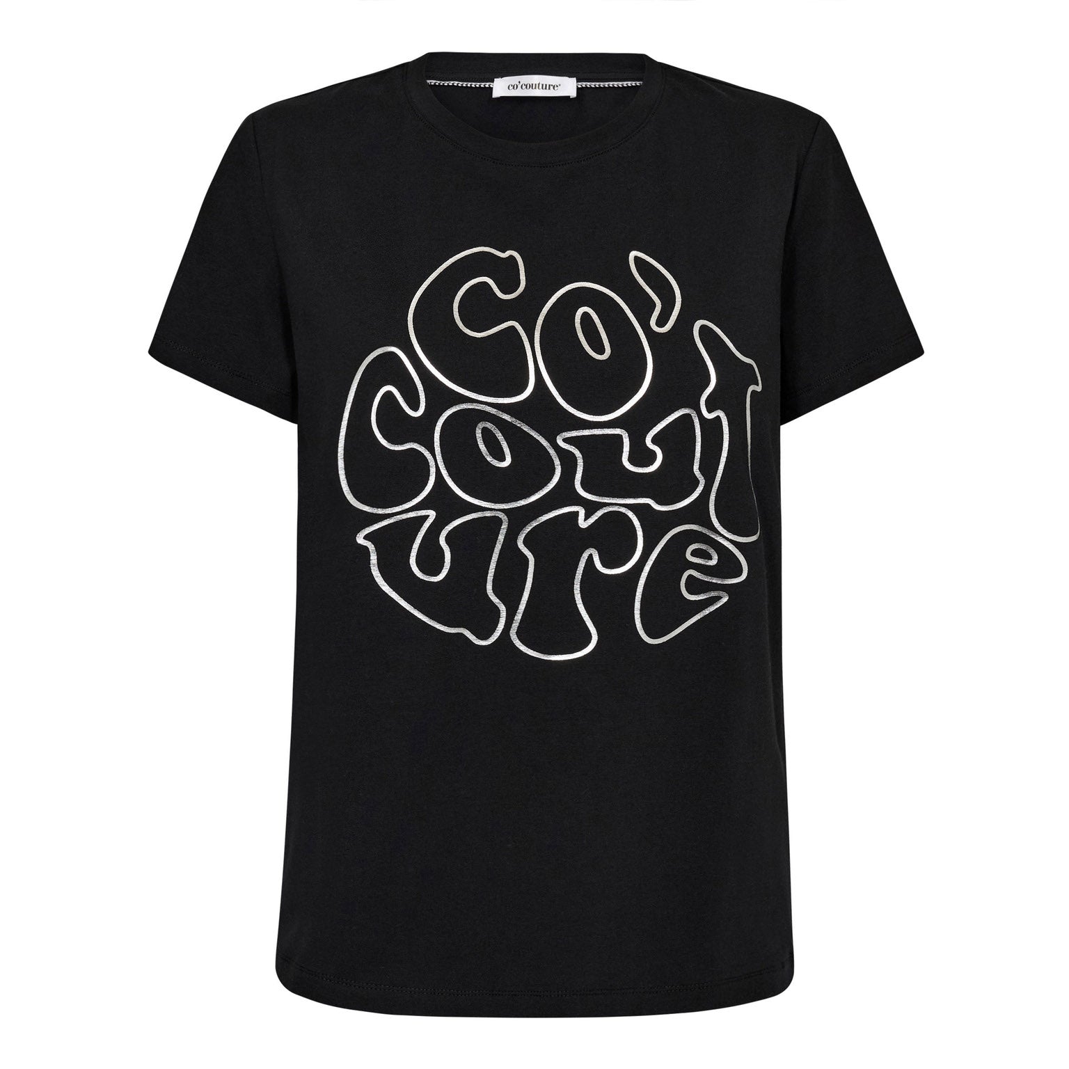 Co'Couture - Foil Tee i Sort