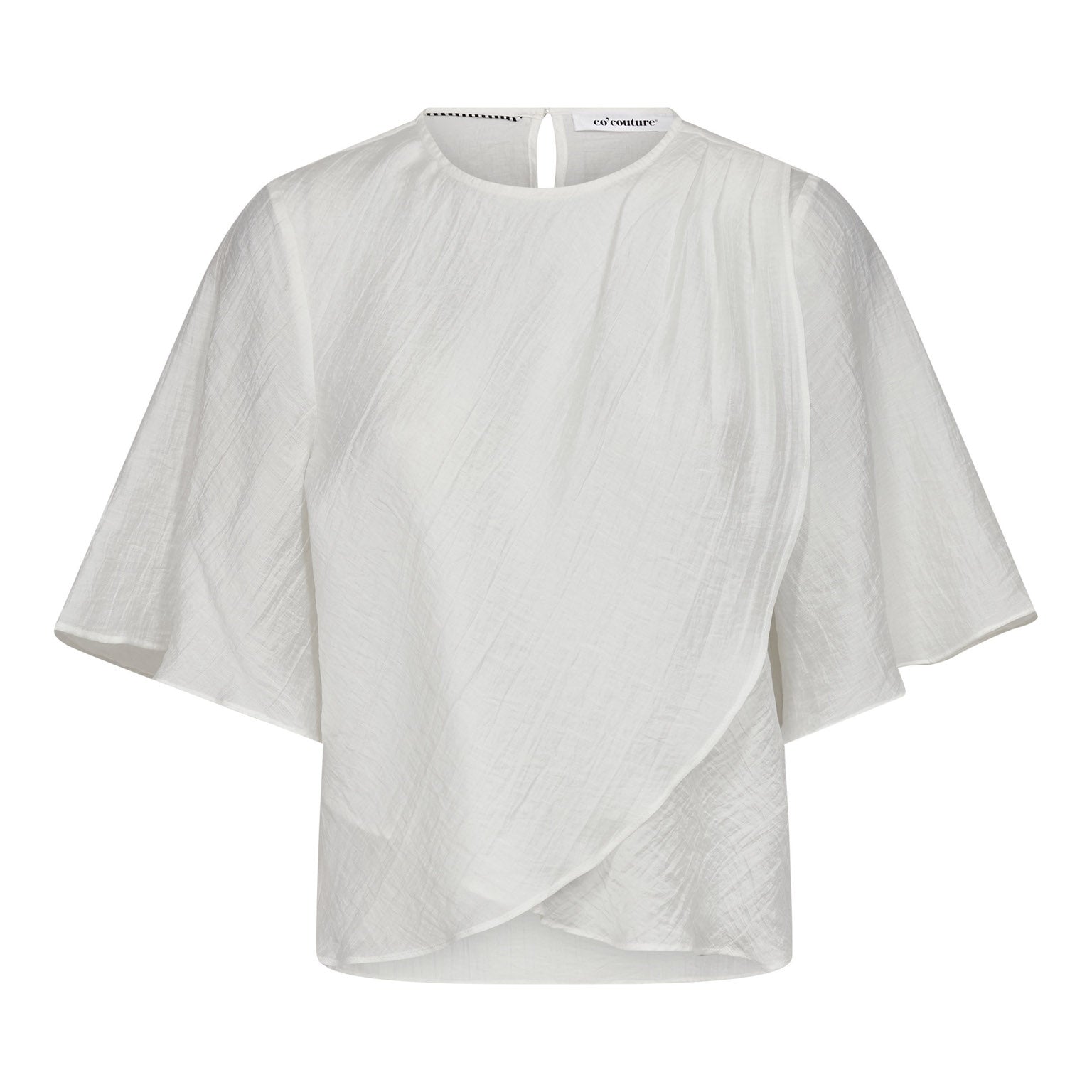Co' Couture - ConnyCC Drape SS Blouse