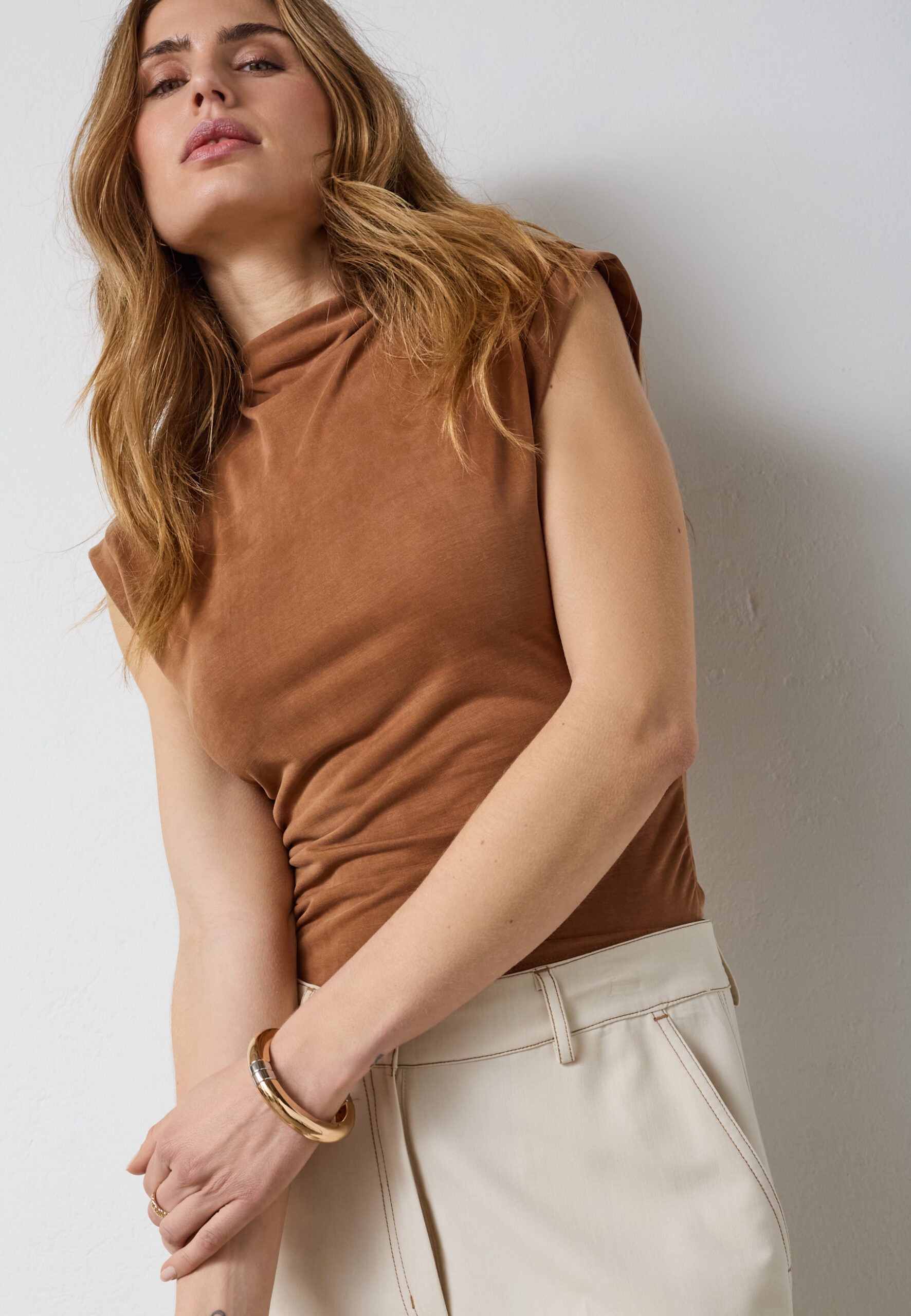 Co'Couture - CamillaCC Tee, Suntan