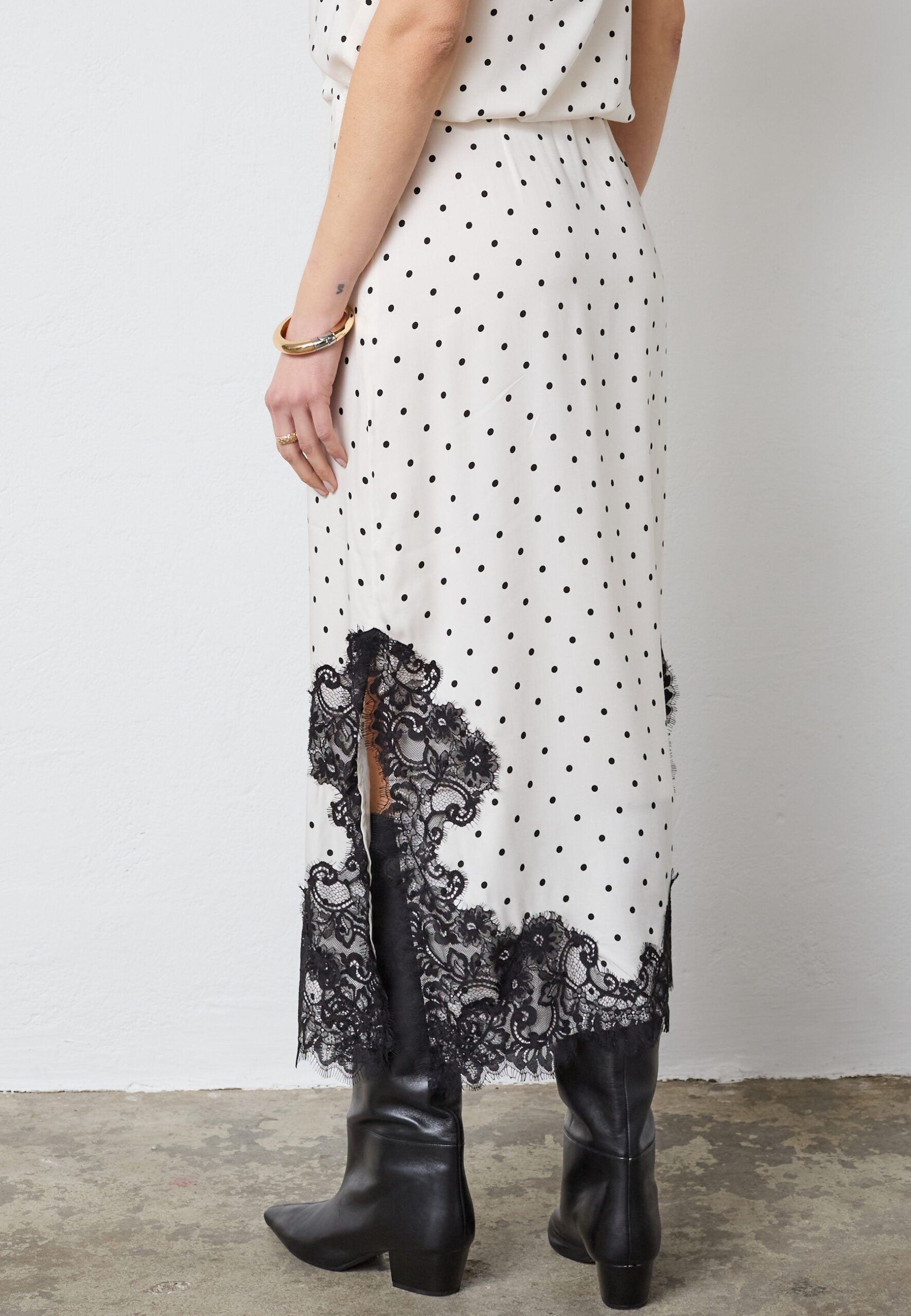Co'Couture - AmeliCC Dot Lace Skirt