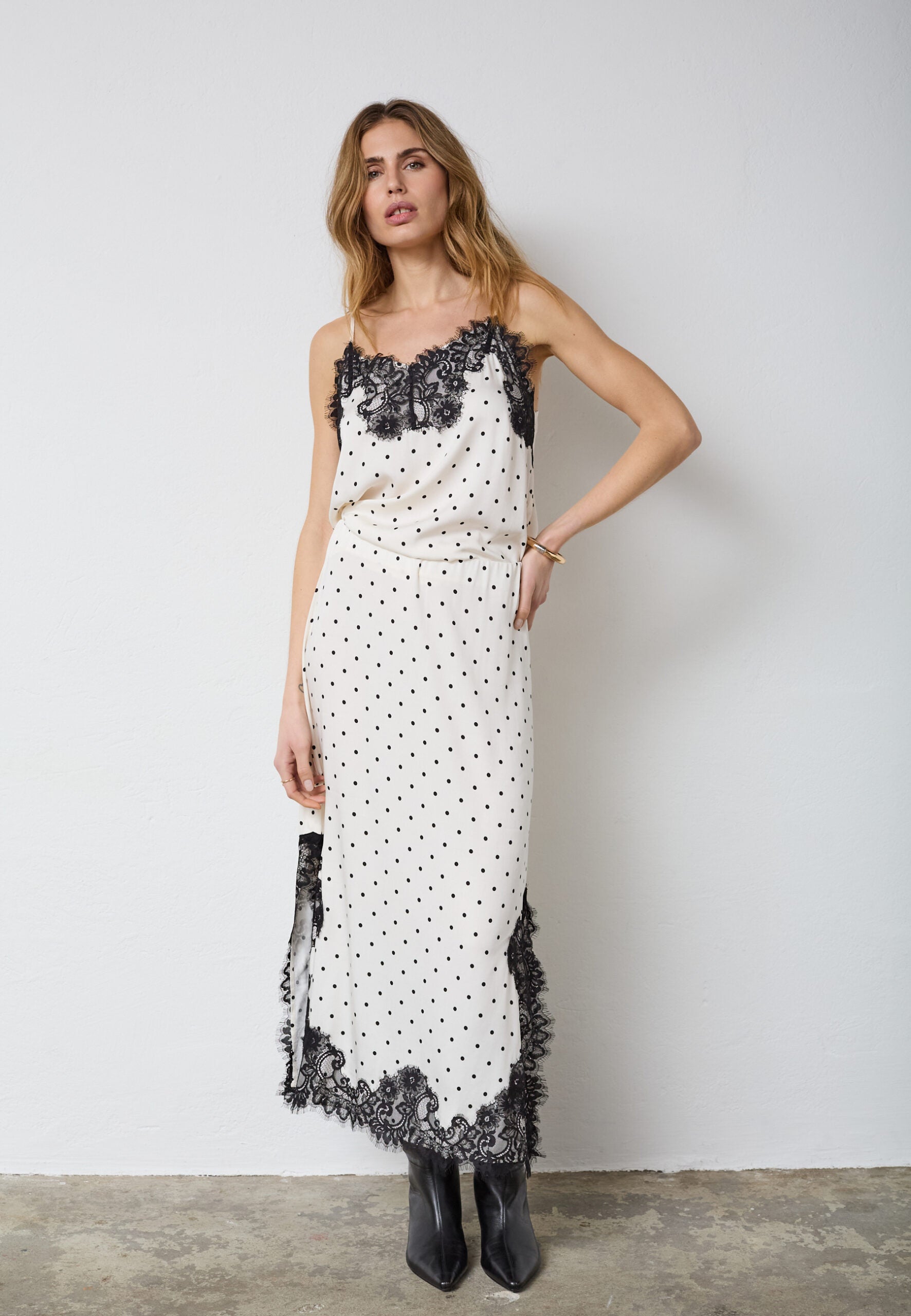 Co'Couture - AmeliCC Dot Lace Skirt