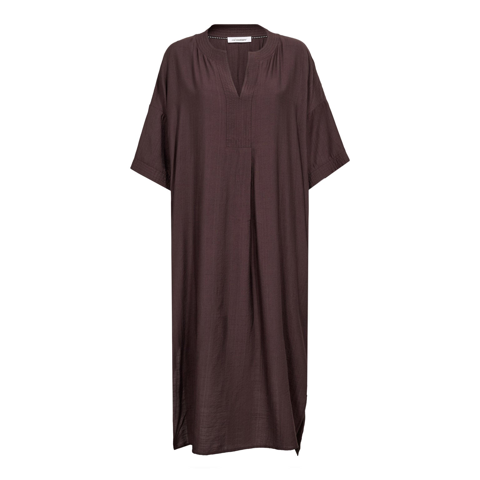 Co'Couture - HeraCC Tunic V-Dress, brun