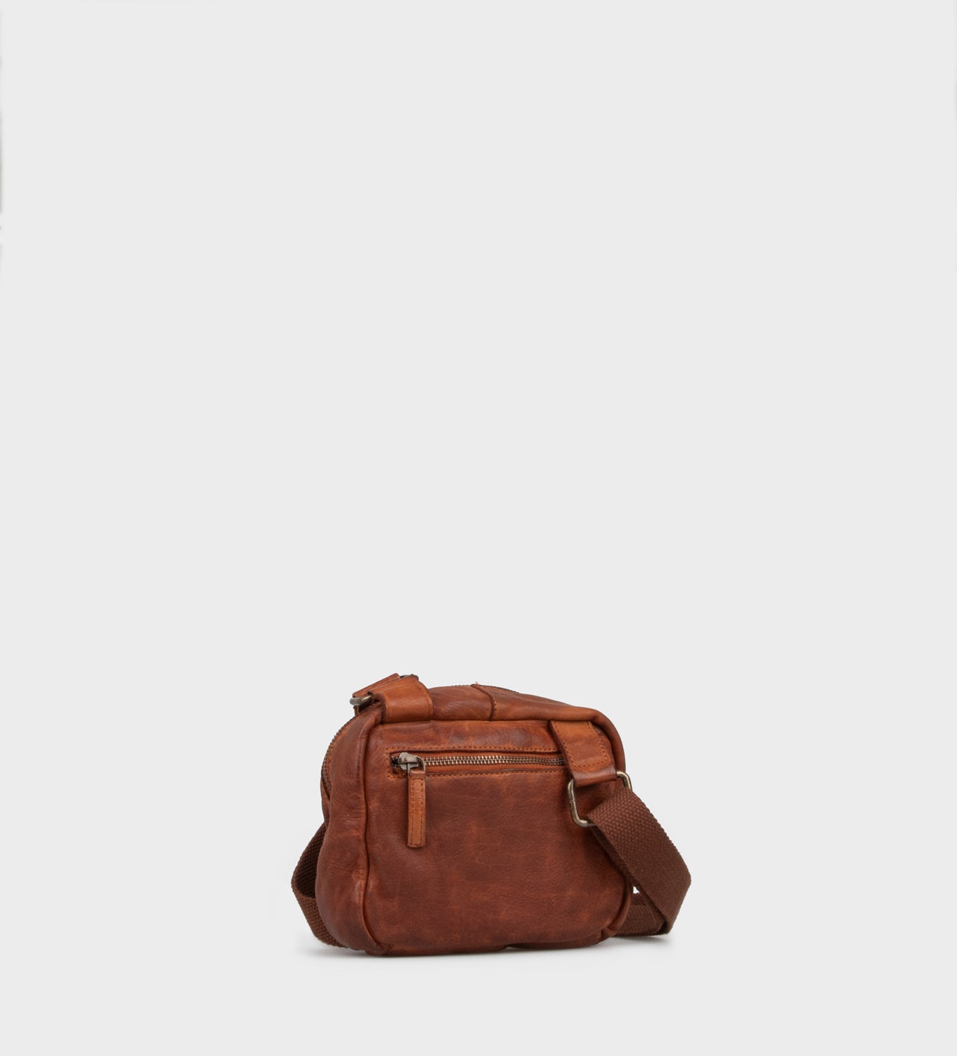 Optima Urban Leather Bumbag Cognac