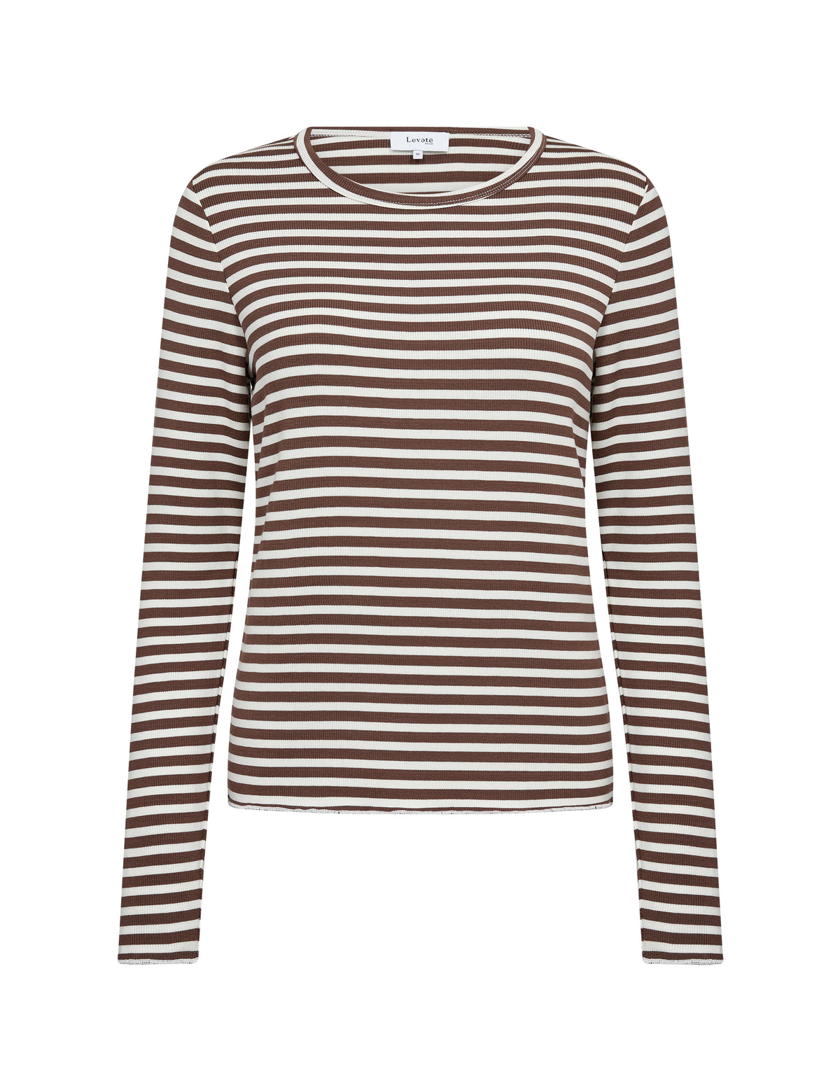 Leveté Room - LR-Ika 11 bluse, brun/creme