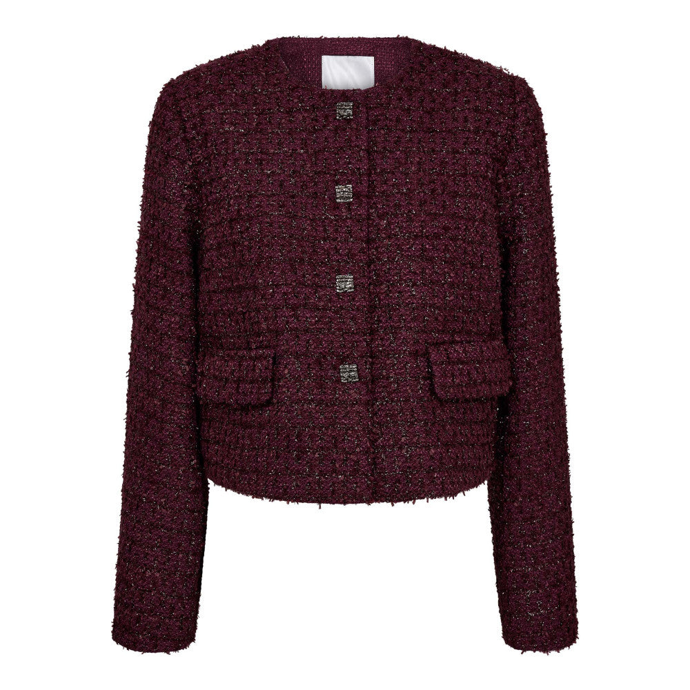 Co' Couture - Peach Boucle Jacket