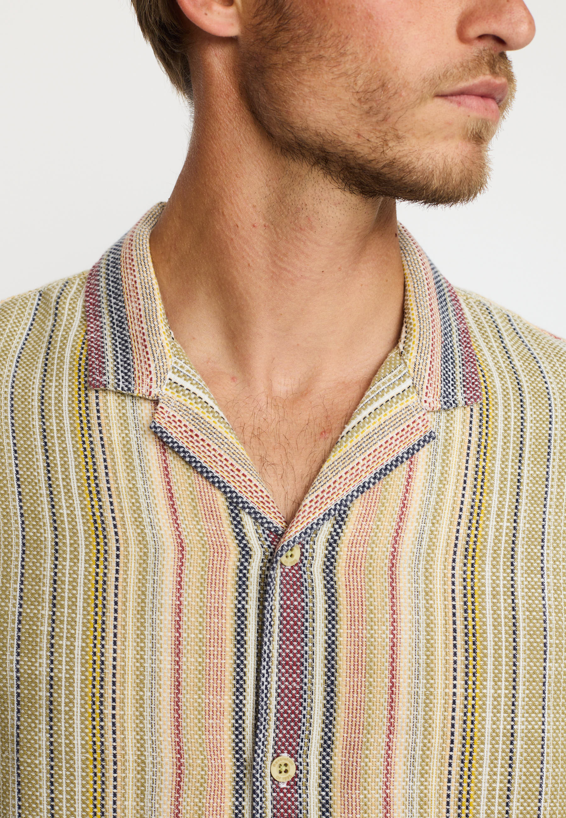 Revolution - Short-sleeved Cuban Shirt Army