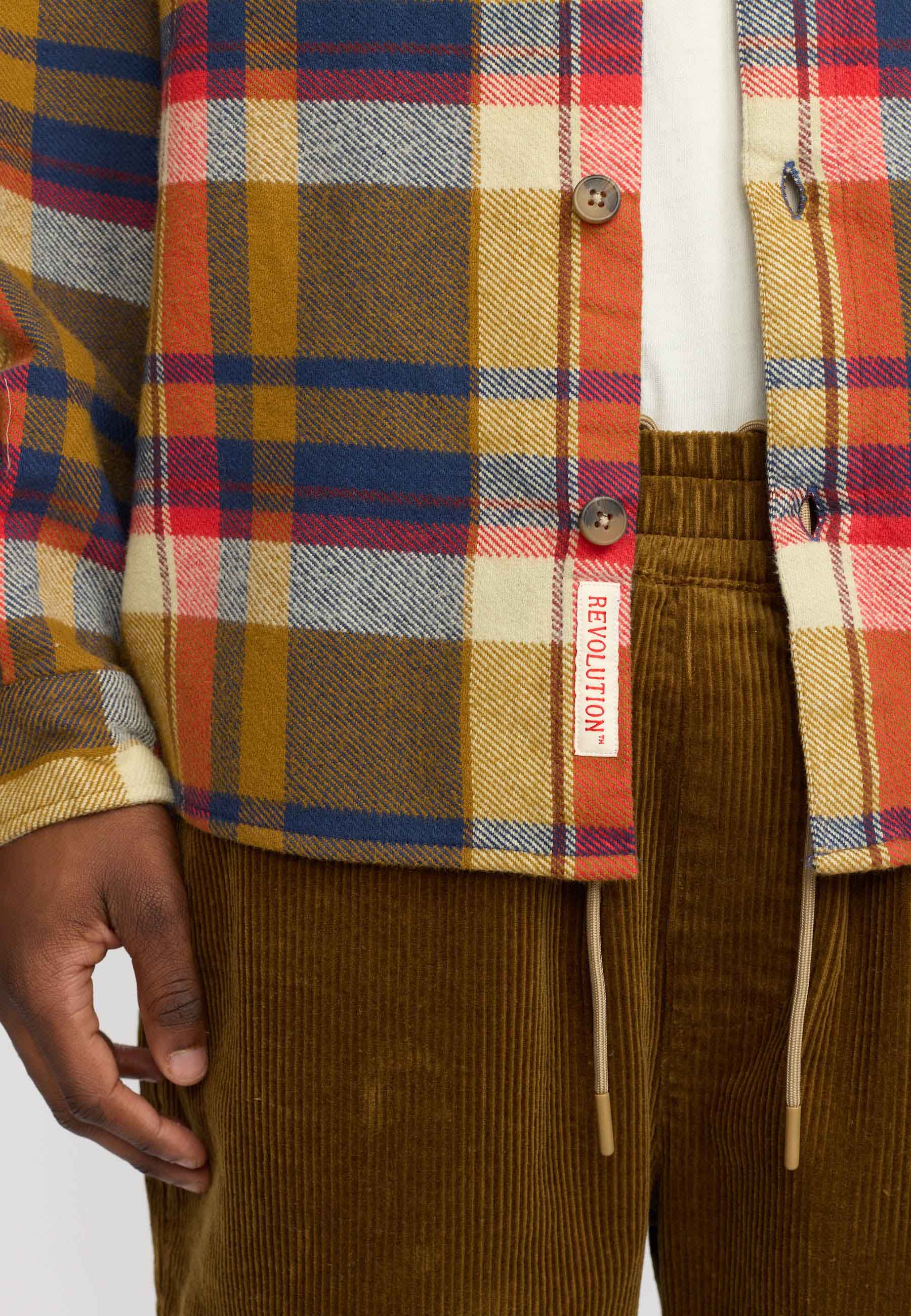 Revolution - Casual Shirt i Dust Brown