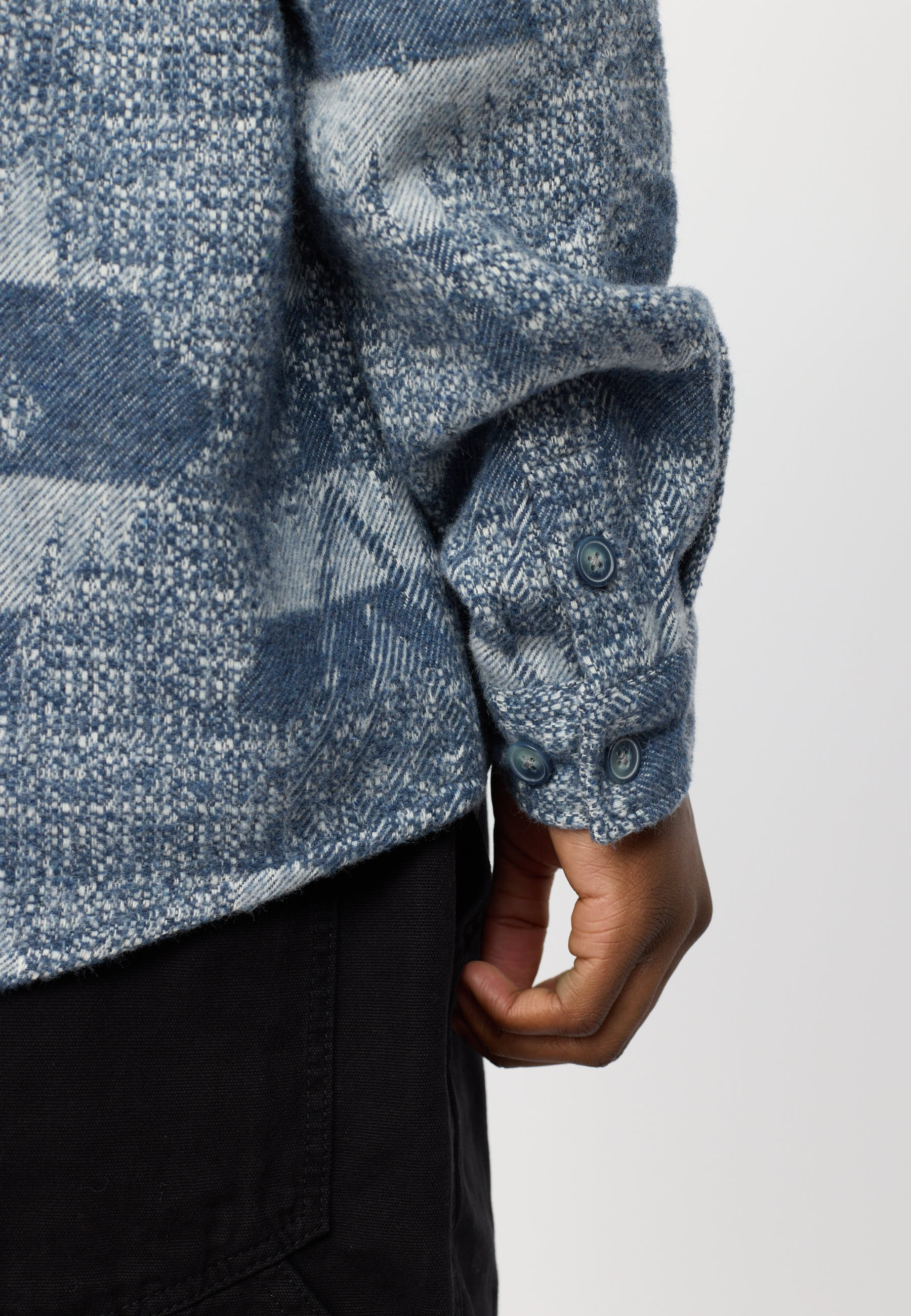 Revolution - Casual Shirt i Blue Pattern