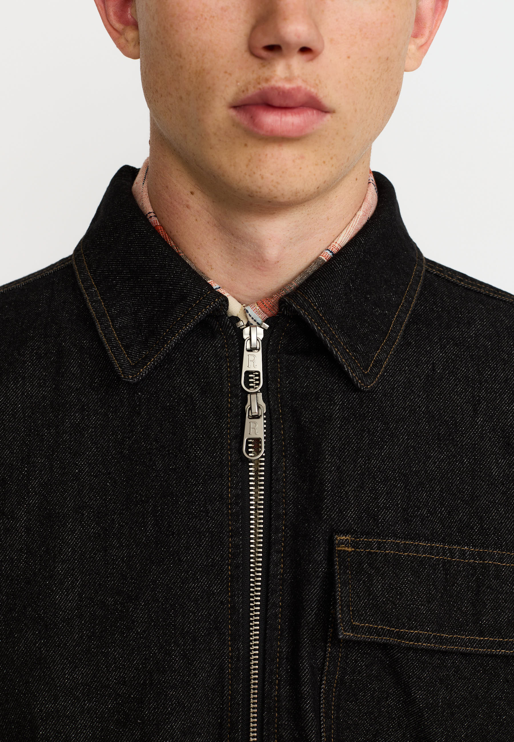 Revolution - Zipped Denim Worker Shirt