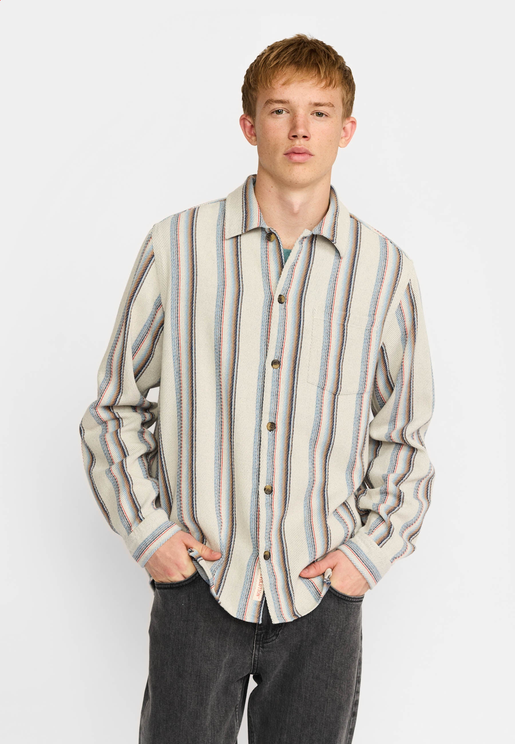 Revolution - Casual Skjorte Stribet