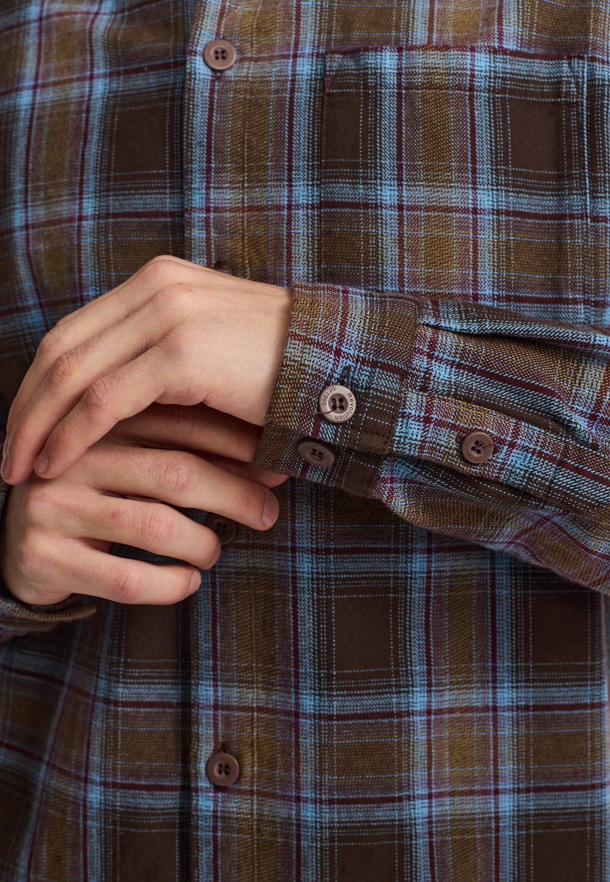 Revolution - Casual Shirt, brown