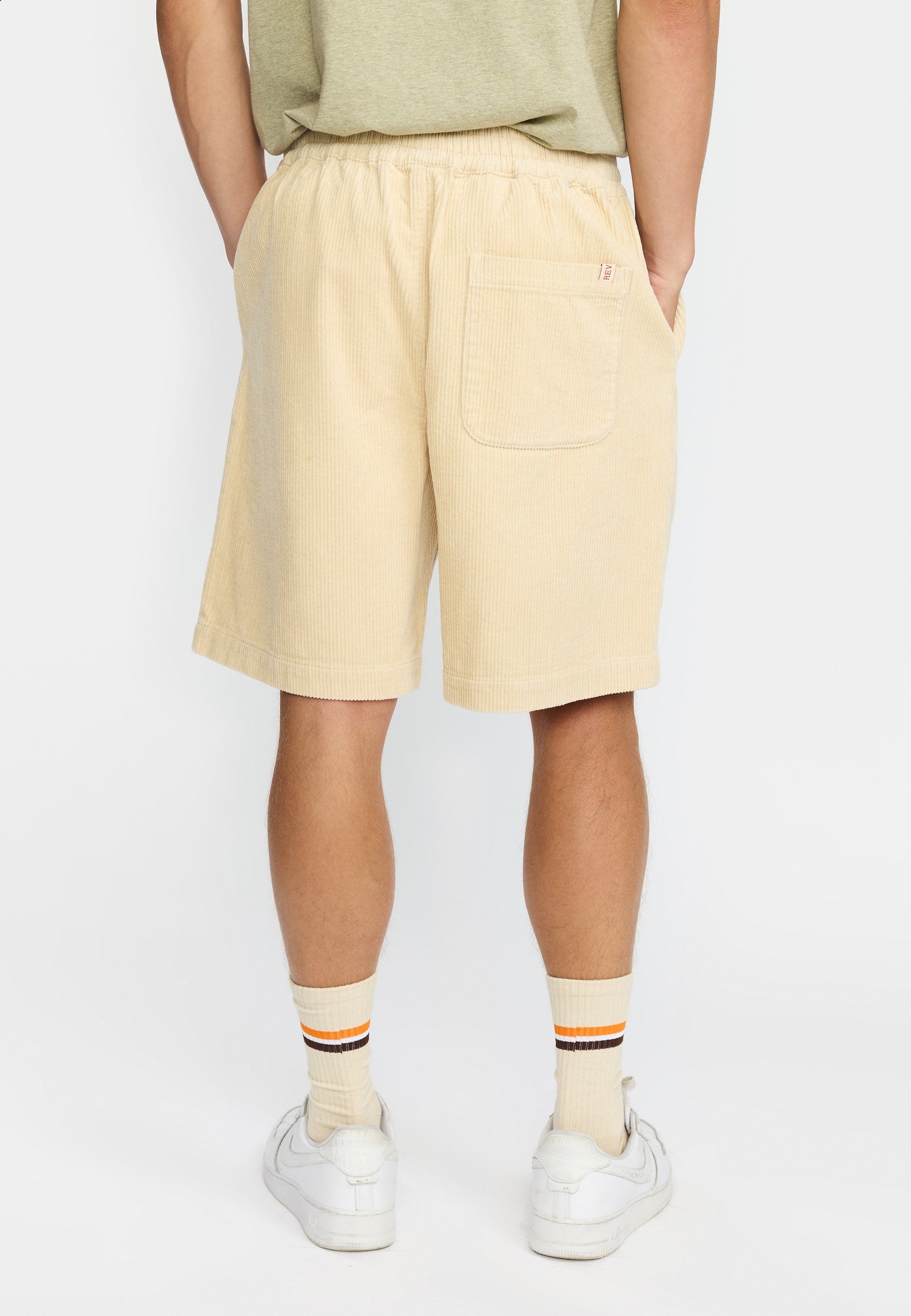 Revolution – Long Casual Shorts i Mørk Offwhite