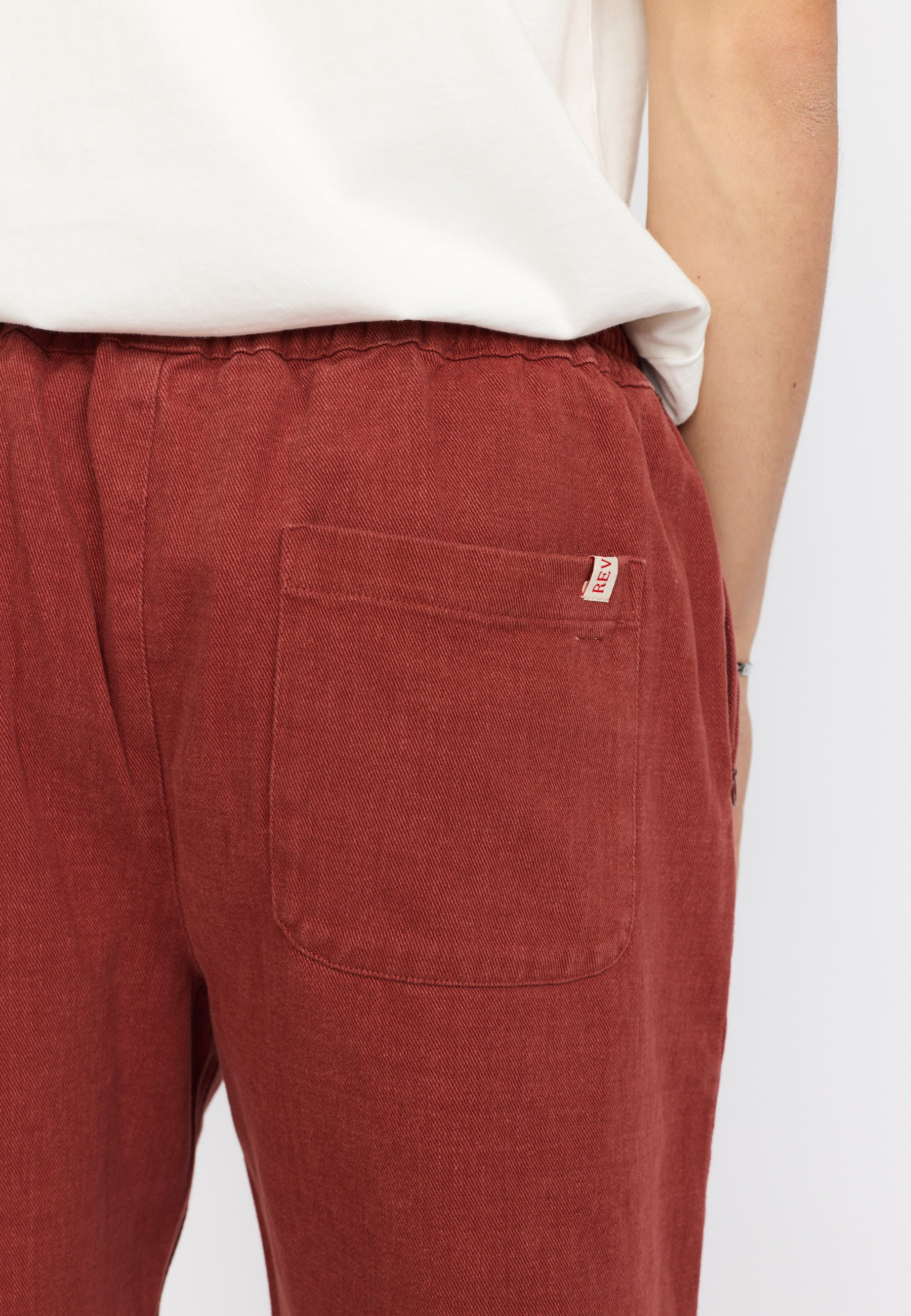 Revolution - Long Casual Shorts Dark Orange