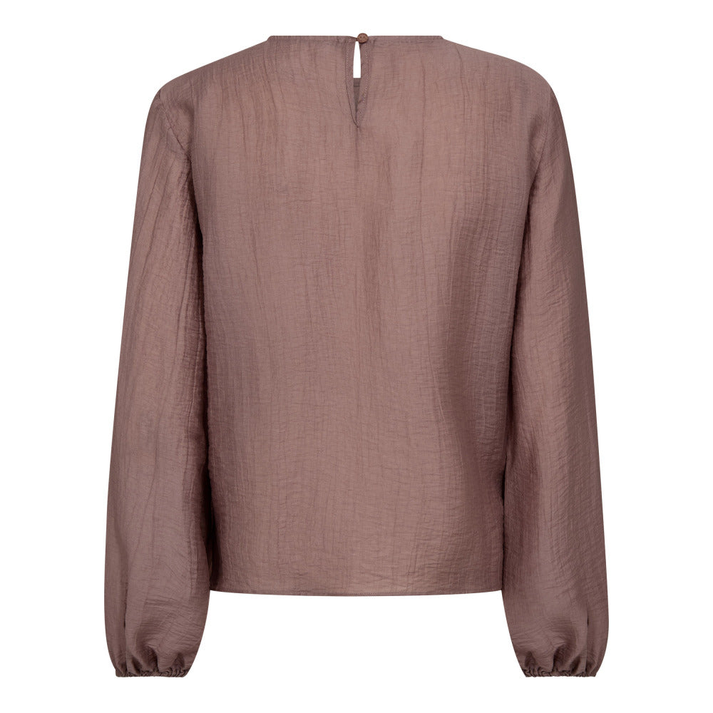 Co' Couture - ConnyCC Drape Blouse Old Rose